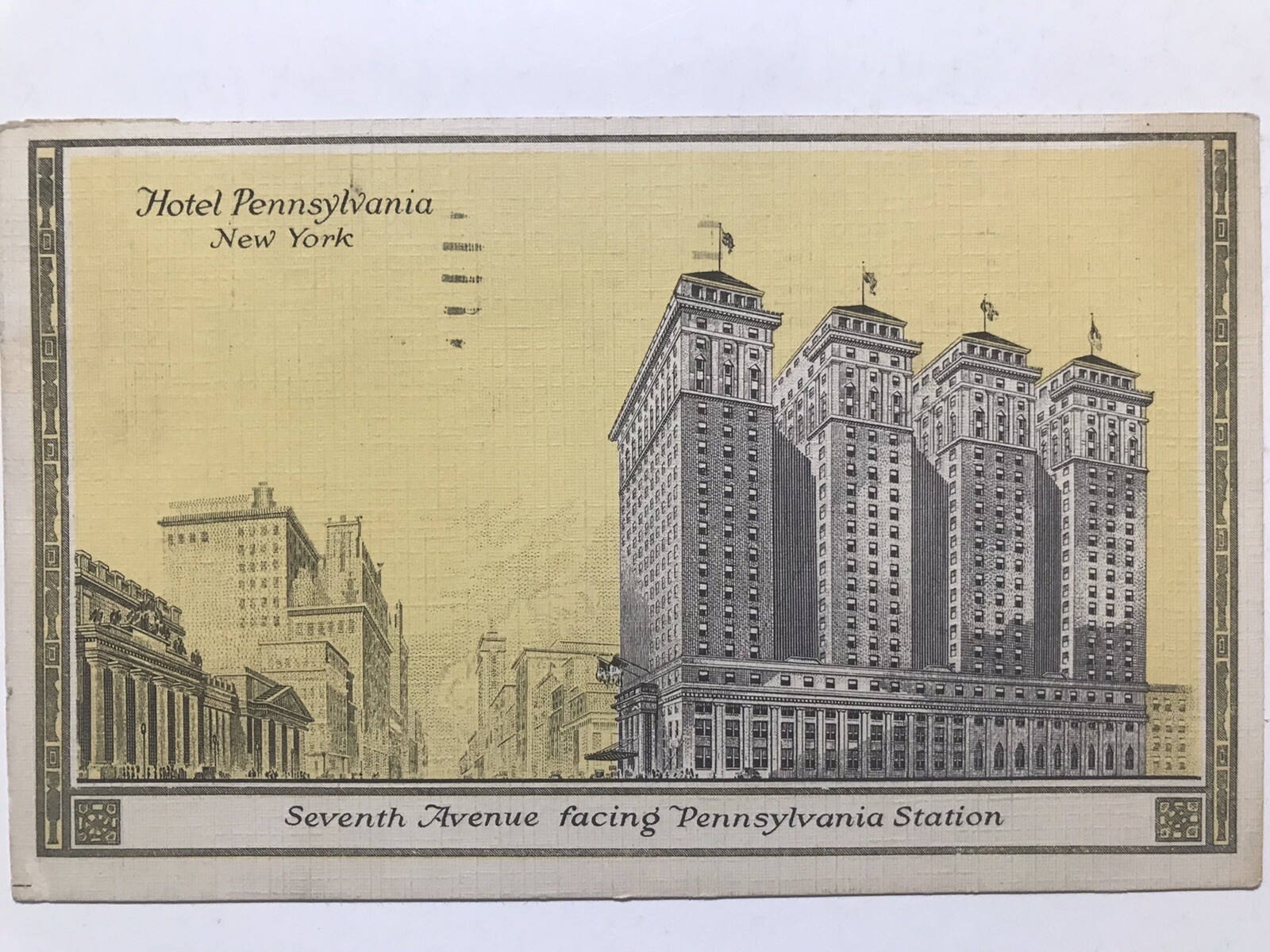 1939 Hotel Pennsylvania New York Postcard 1939 Hotel Pennsylvania New York Postcard