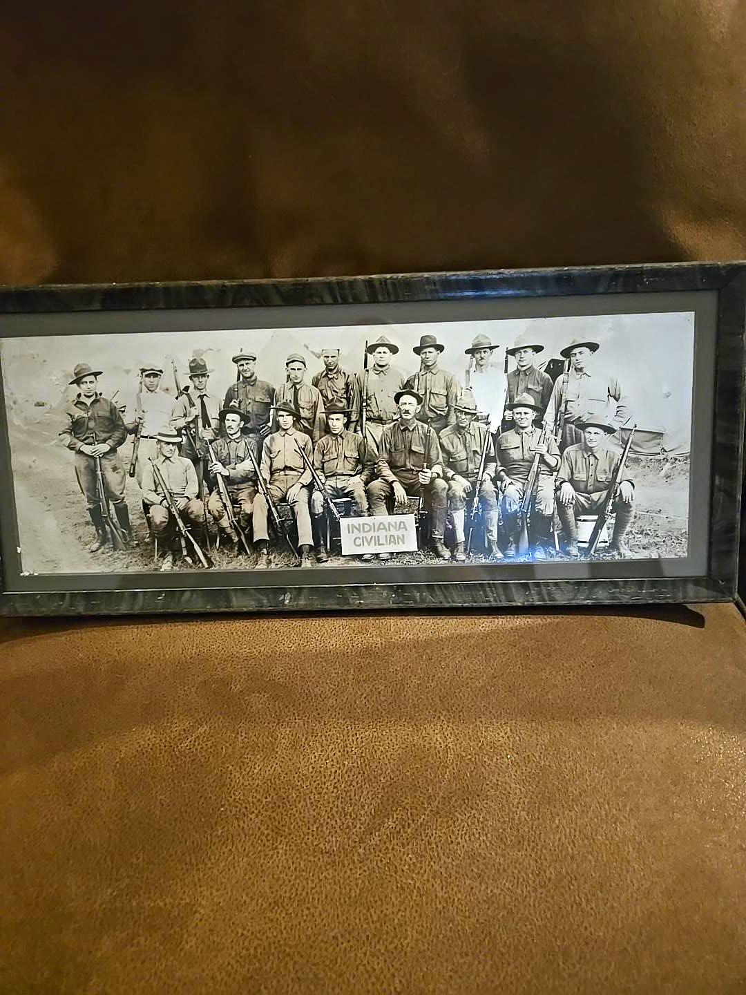 RARE ORIGINAL c.1916-1917 INDIANA CIVILIAN MILITARY TRAINING PANORAMIC PHOTO RARE ORIGINAL c.1916-1917 INDIANA CIVILIAN MILITARY TRAINING PANORAMIC PHOTO