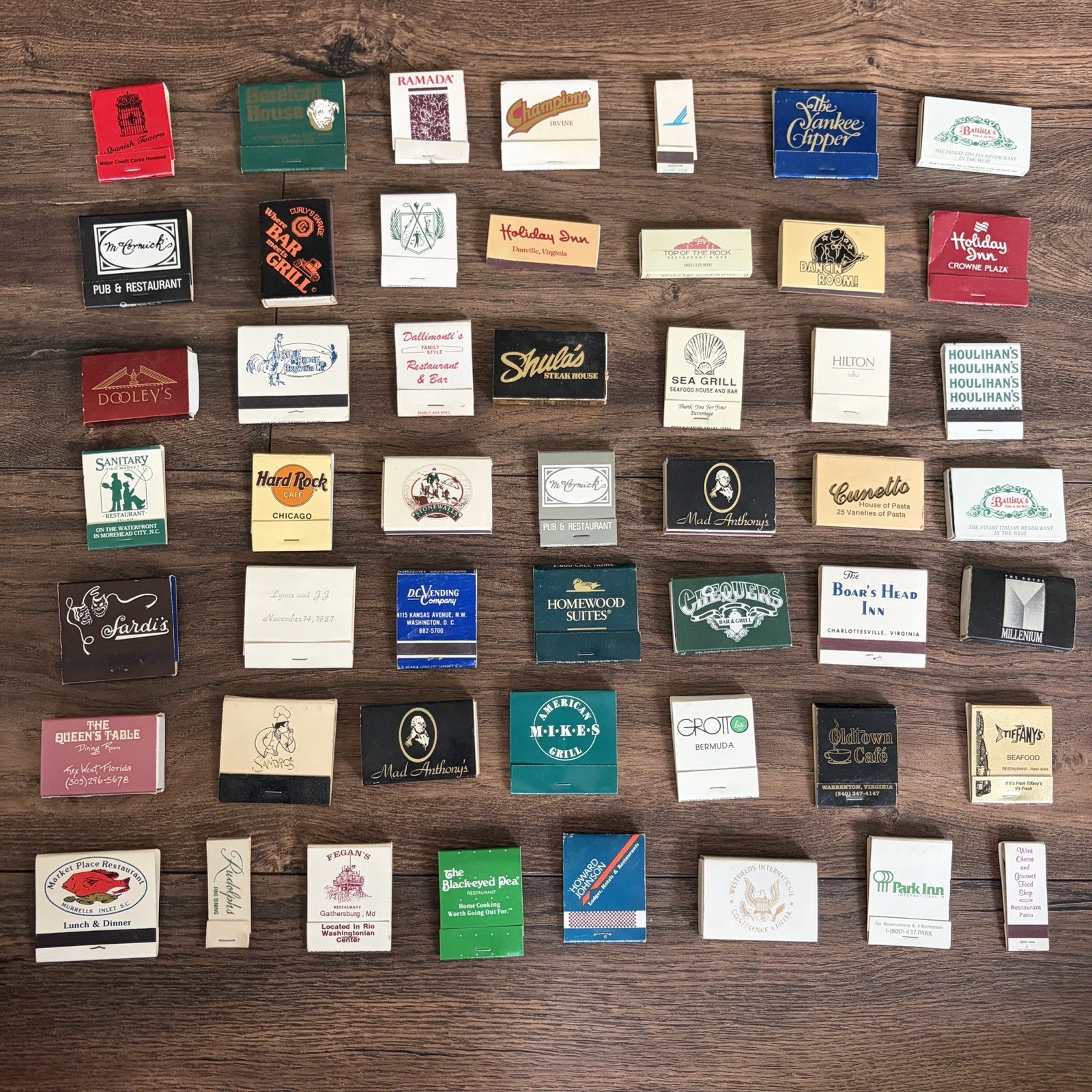150+ Vintage Matchbook Lot ALL WITH MATCHES Restaurants Hotels Advertising USA
