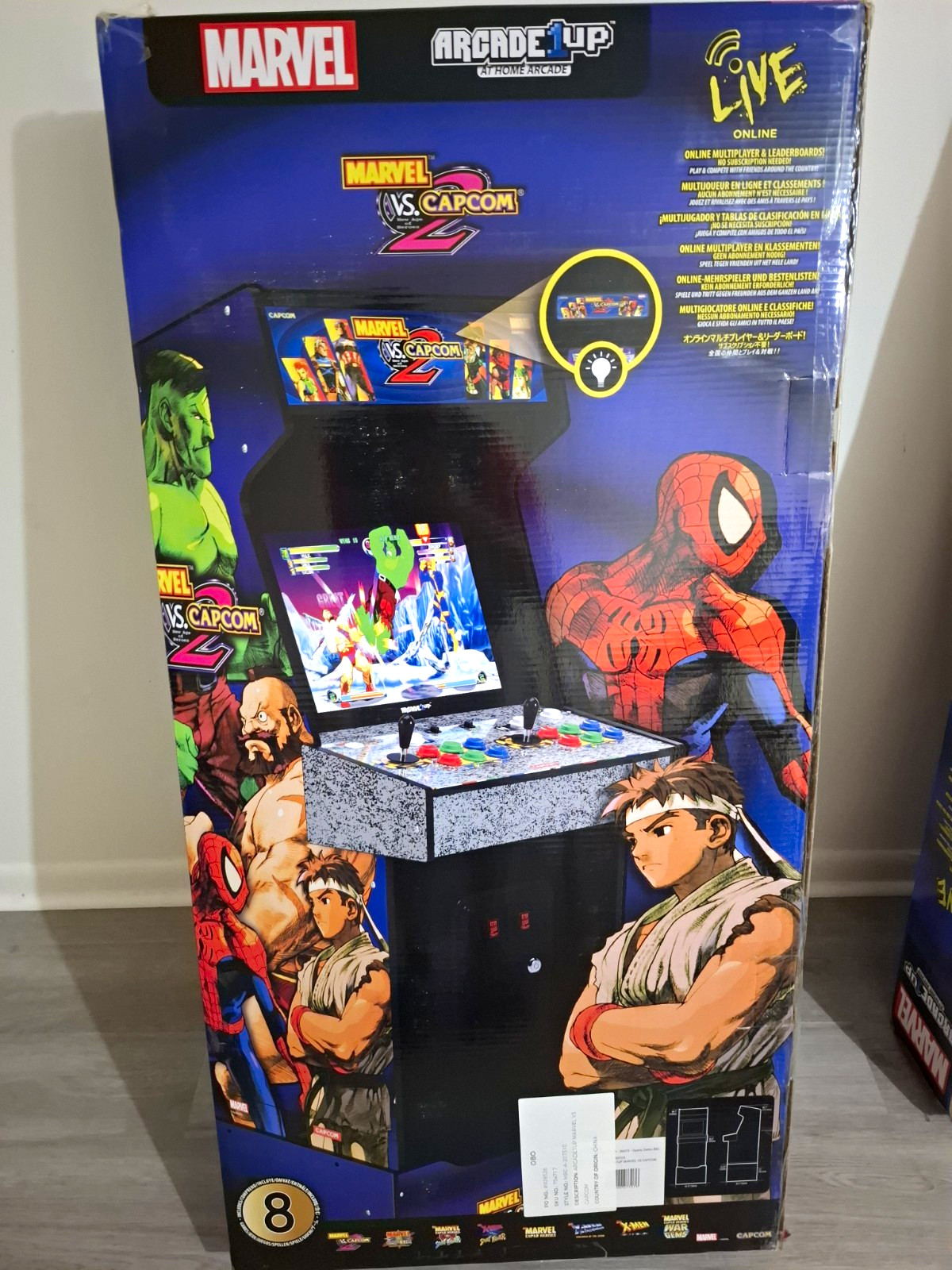 Arcade1Up Marvel vs. Capcom 2 Live Online At-Home Arcade Cabinet Arcade1Up Marvel vs. Capcom 2 Live Online At-Home Arcade Cabinet