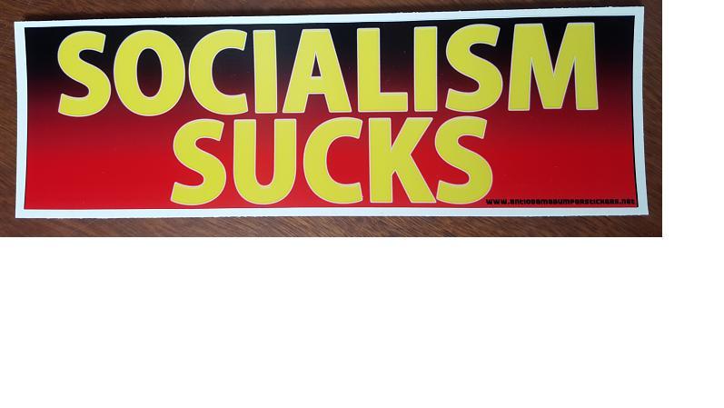 Socialism Sucks Political Anti Obama Bumper Sticker Decal 219 Socialism Sucks Political Anti Obama Bumper Sticker Decal 219