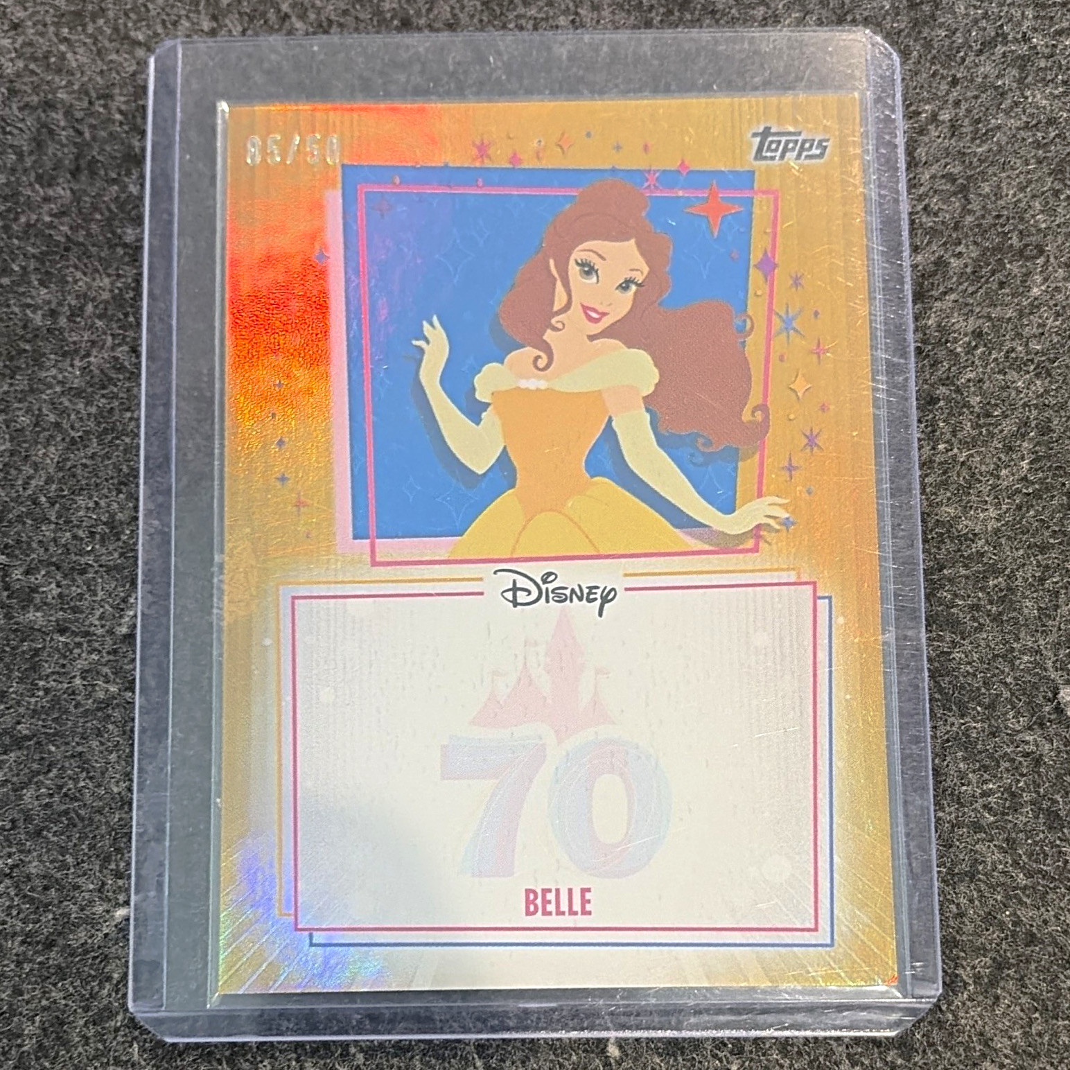 Topps 2025 Disneyland 70th Anniversary Belle UA-BL Magical Autograph gold /50