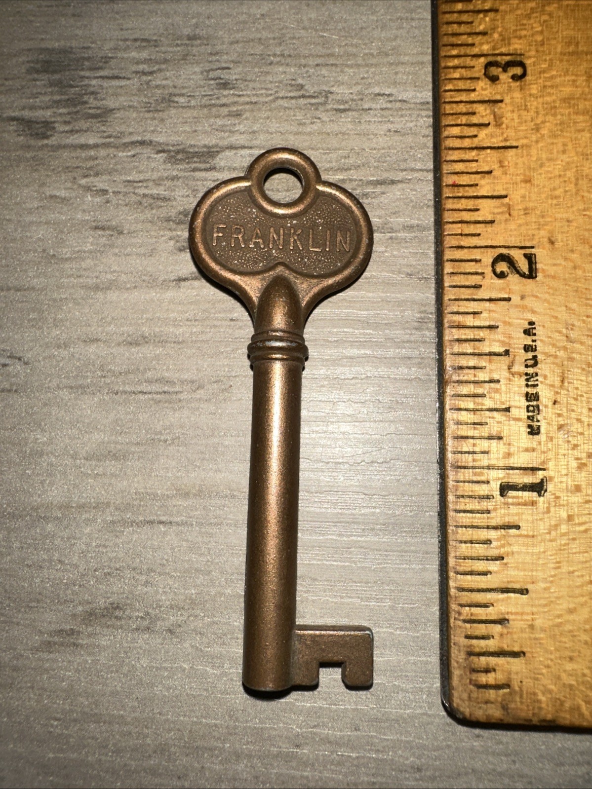 Antique Franklin Skeleton Key Hollow Barrel. Roll Top Desk Etc. Antique Franklin Skeleton Key Hollow Barrel. Roll Top Desk Etc.