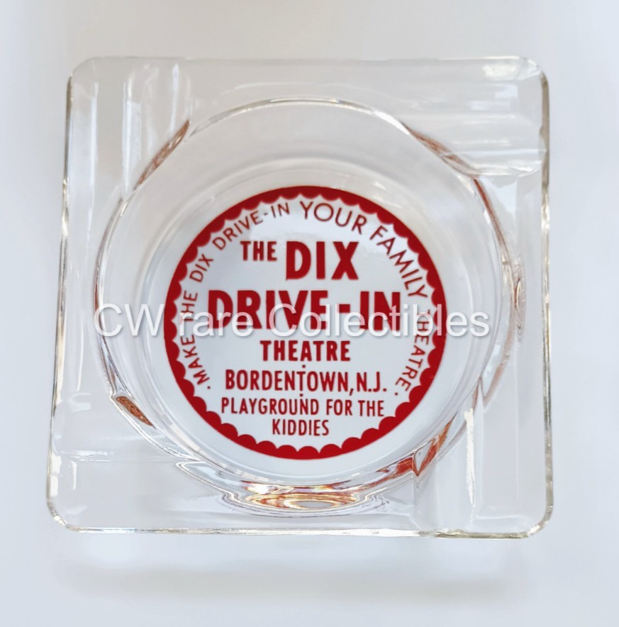 Rare ca. 1960's Dix Drive In Theatre Ashtray (Outdoor Movie) Bordertown NJ Mint Rare ca. 1960's Dix Drive In Theatre Ashtray (Outdoor Movie) Bordertown NJ Mint