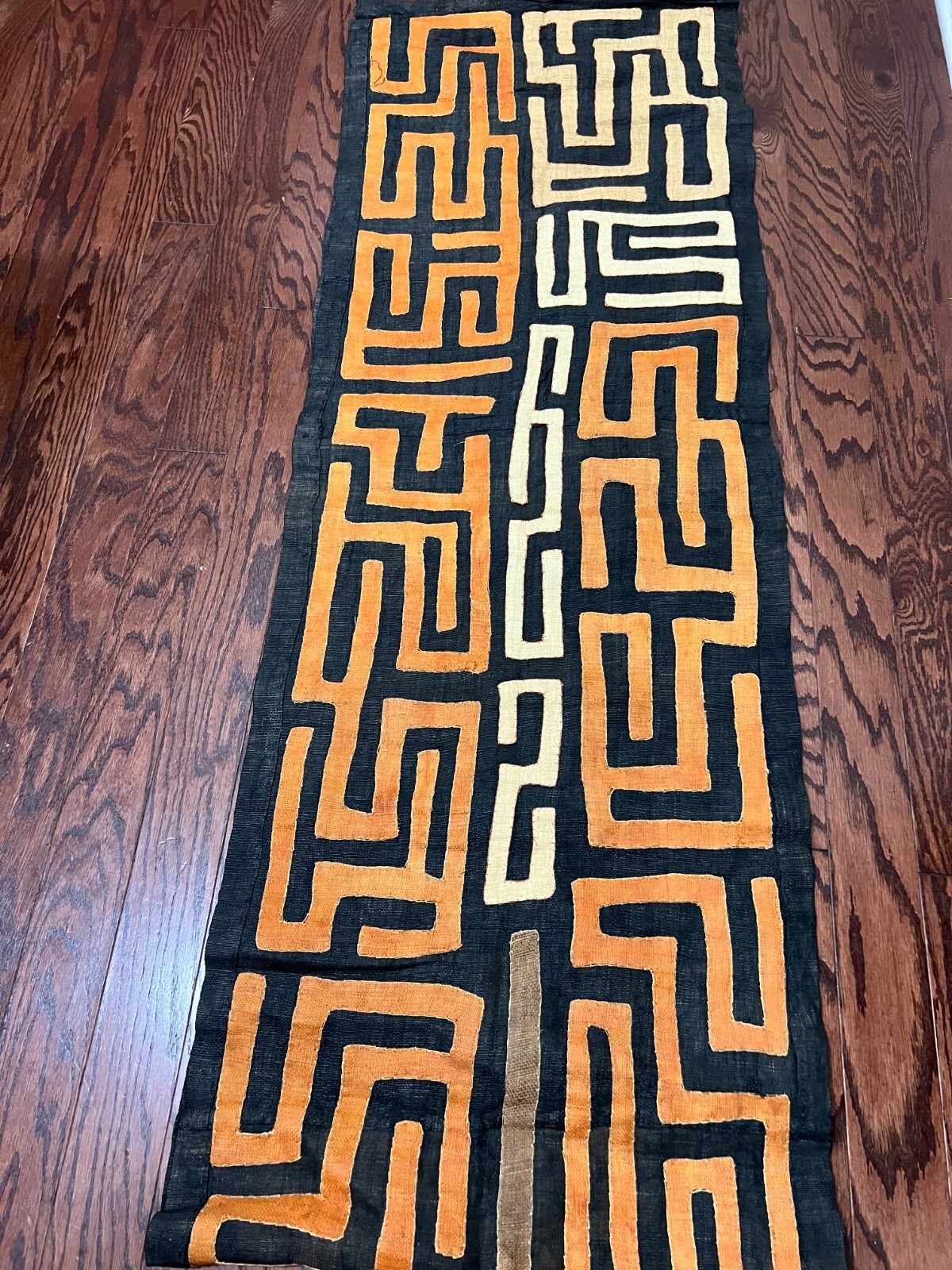 genuine 10 feet African (Congo) Kuba Raffia cloth fabric, natural woven handmade genuine 10 feet African (Congo) Kuba Raffia cloth fabric, natural woven handmade