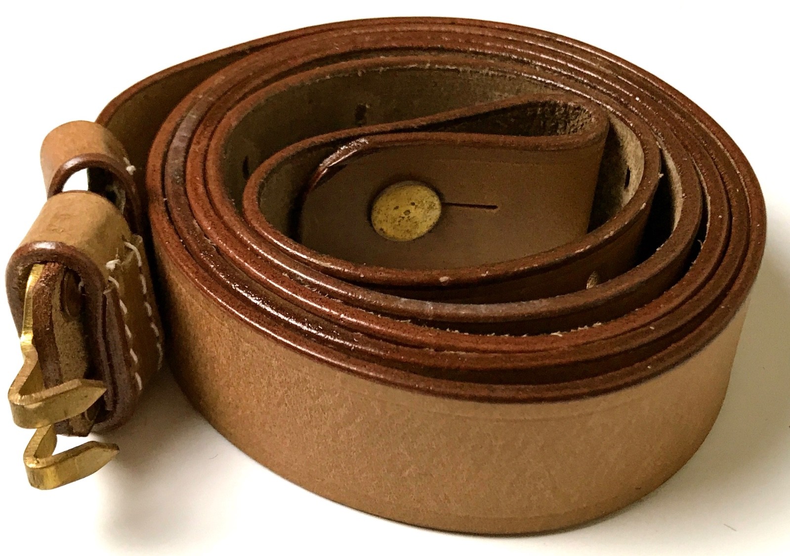 WWI & SPAN AM US M1887 SPRINGFIELD KRAG RIFLE LEATHER CARRY SLING WWI & SPAN AM US M1887 SPRINGFIELD KRAG RIFLE LEATHER CARRY SLING