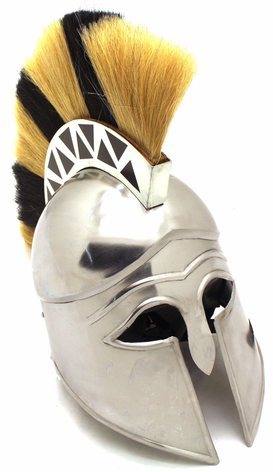 Medieval Warrior Brand 18G Steel Greek Corinthian Armor Helmet w/ Free Stand
