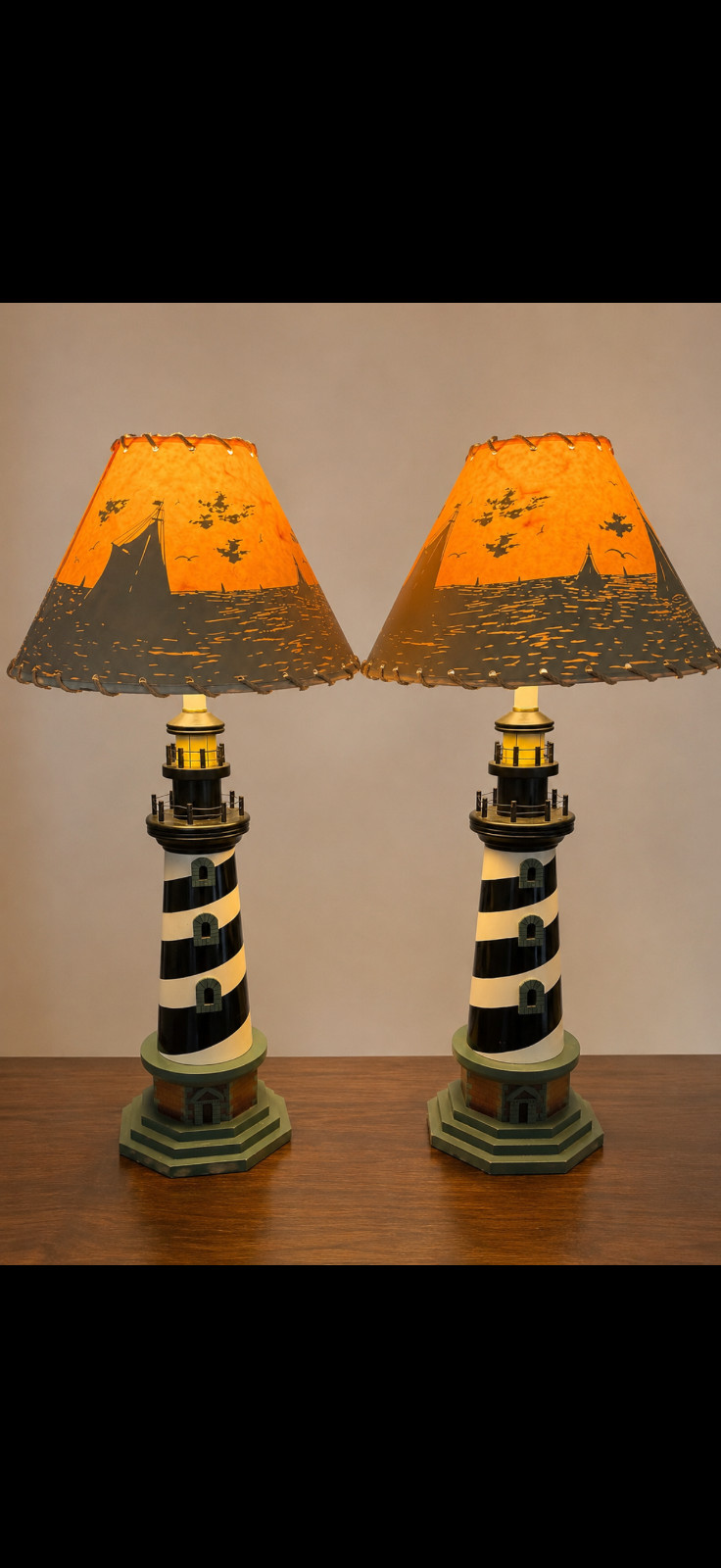 two beautiful nautical table lamps two beautiful nautical table lamps