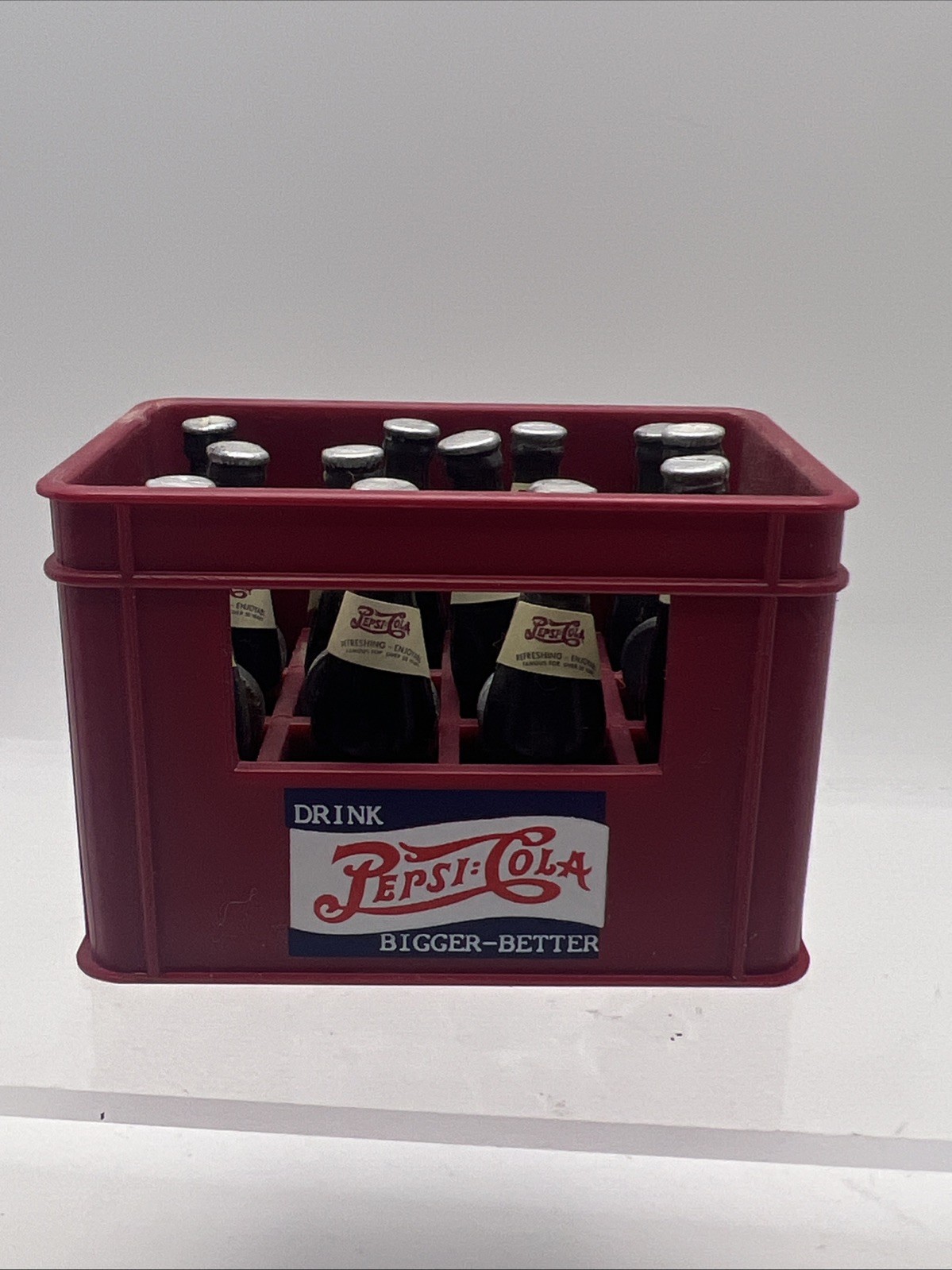 Pepsi-Cola 13 Piece Magnet Set Bottles and Crate No 33704 Collectors Edition