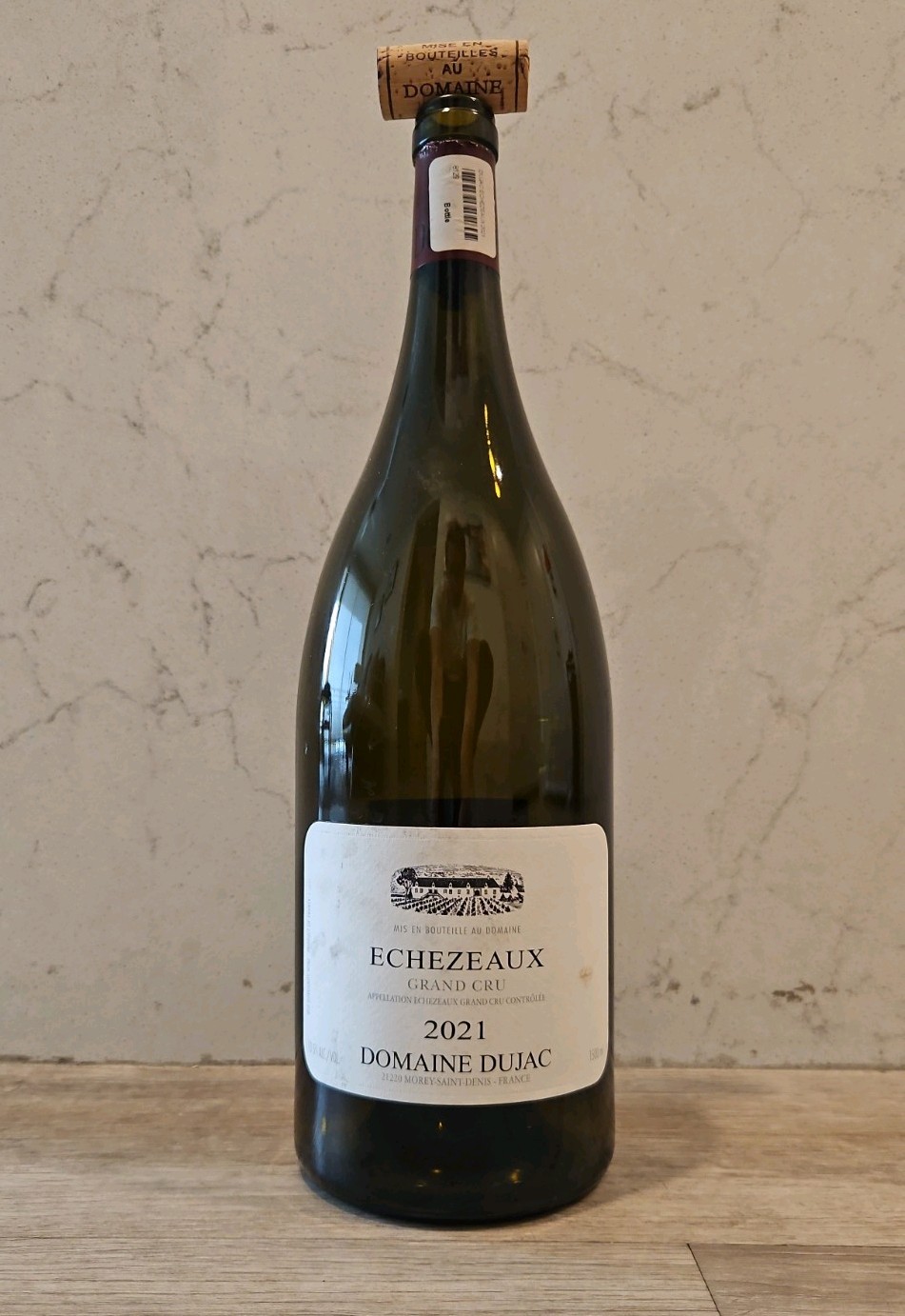 Echezeux 2021 Domain Dujac. Grand Cru. Empty Bottle with Cork France Very Rare Echezeux 2021 Domain Dujac. Grand Cru. Empty Bottle with Cork France Very Rare