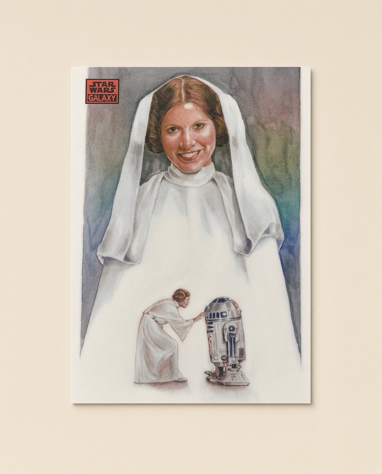 2026 Topps Chrome Star Wars Galaxy Only Hope Leia R2-D2 Red /5 #16 2026 Topps Chrome Star Wars Galaxy Only Hope Leia R2-D2 Red /5 #16