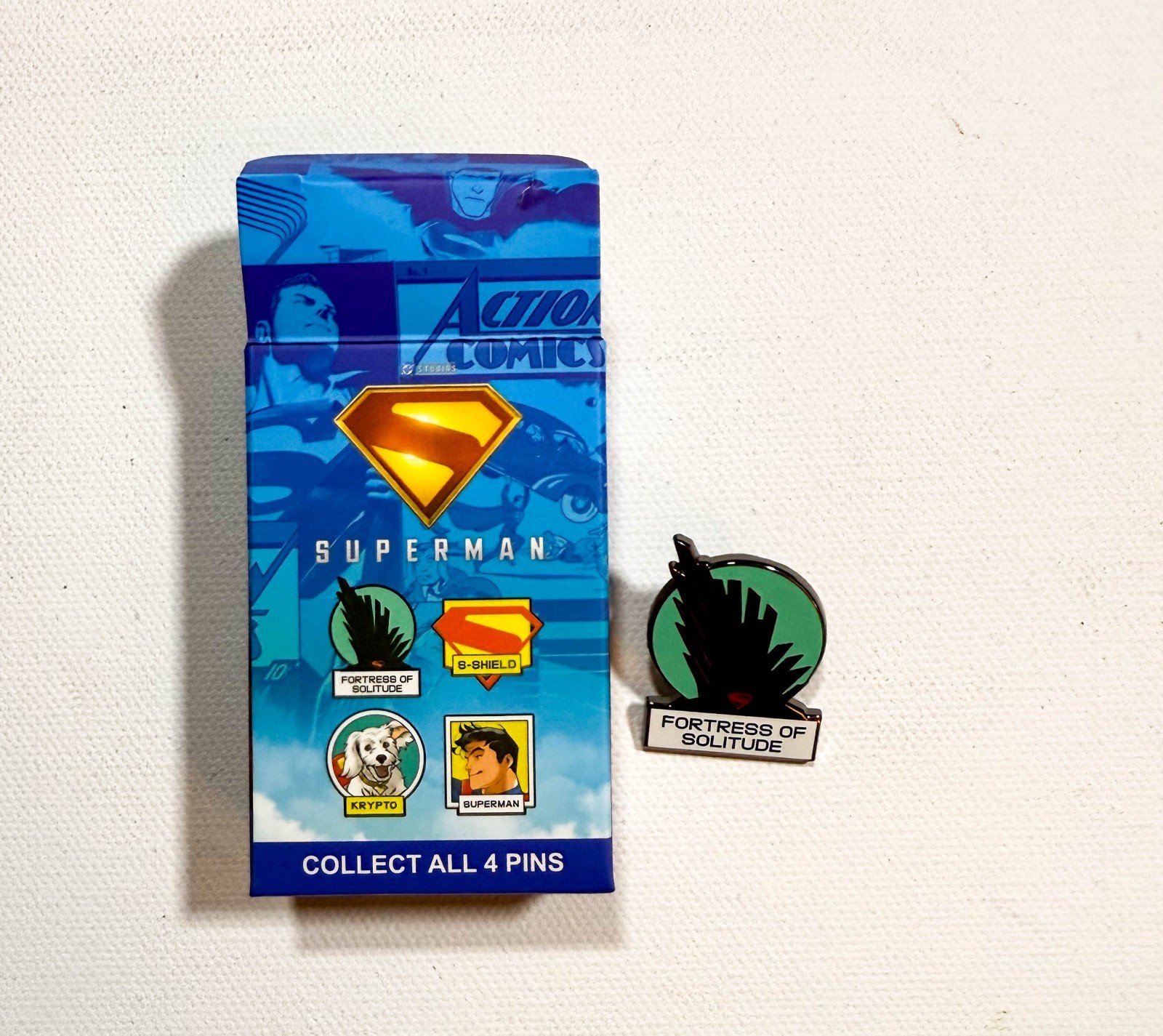 DC Superman Blind Enamel Pin Fortress Of Solitude Boxlunch Exclusive DC Superman Blind Enamel Pin Fortress Of Solitude Boxlunch Exclusive