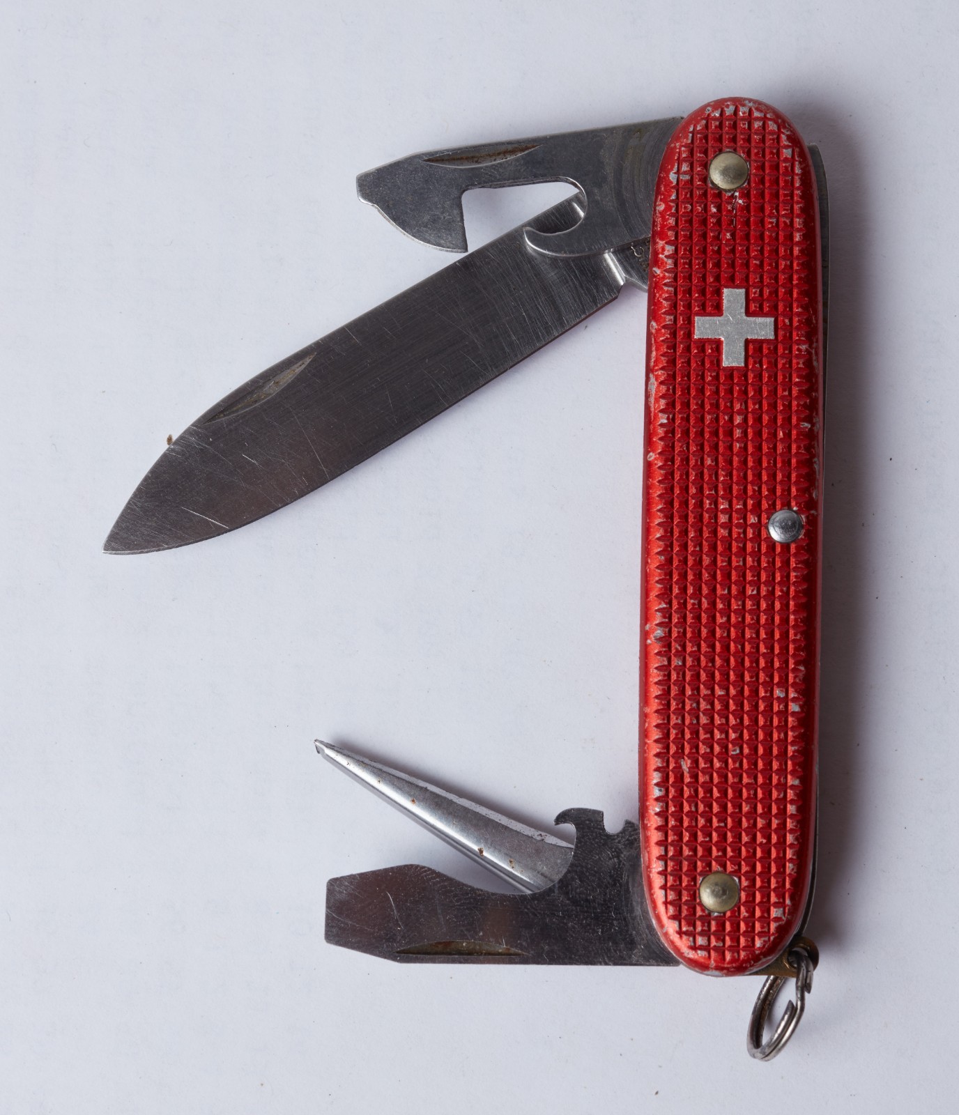 Victorinox Swiss Army Knife Red Alox Old Cross Pioneer 93mm