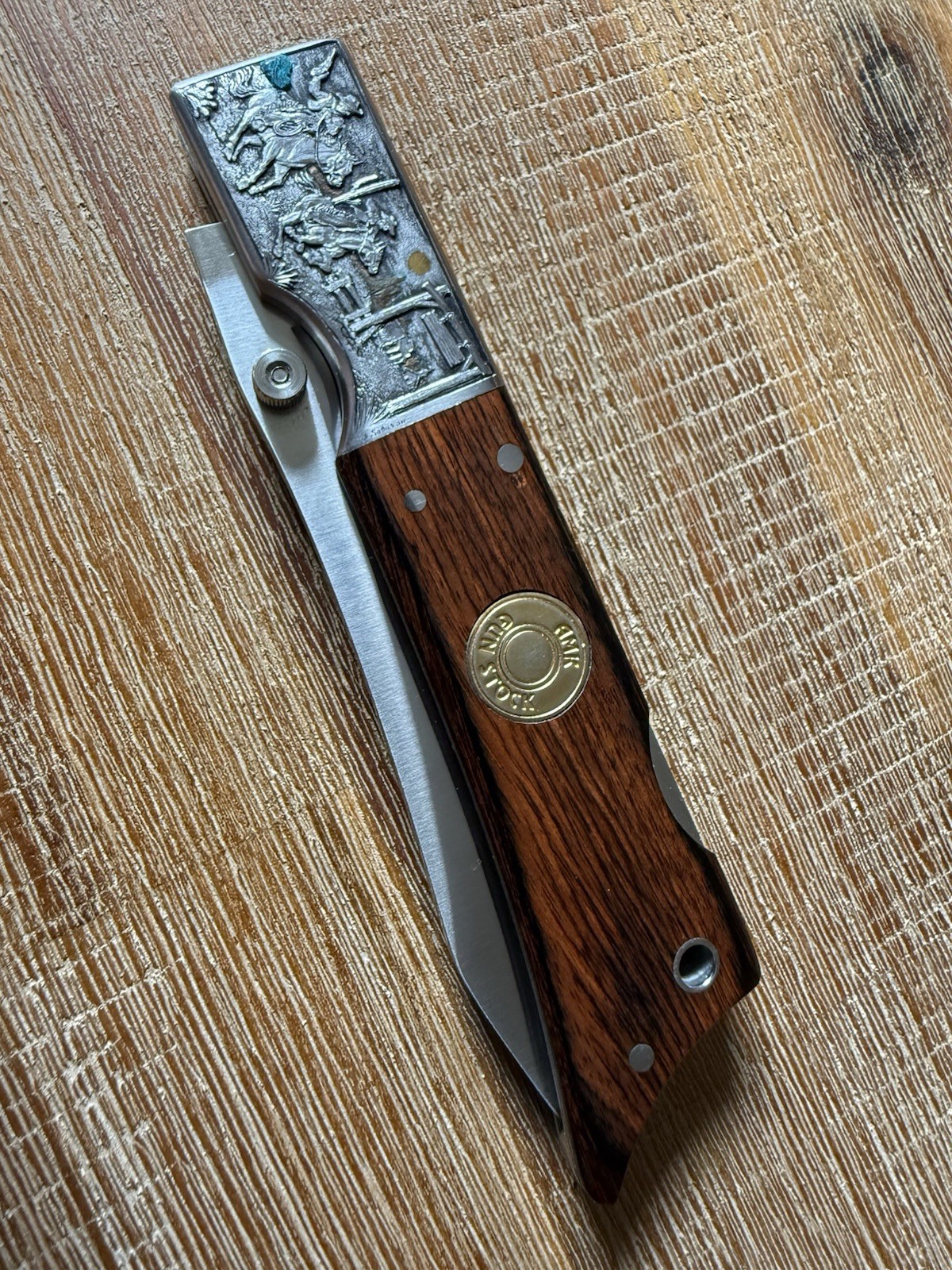 Vintage Al Mar Gunstock - Engraved by Aleksey Saburov —- 1 of 1 (Wild West) Vintage Al Mar Gunstock - Engraved by Aleksey Saburov —- 1 of 1 (Wild West)