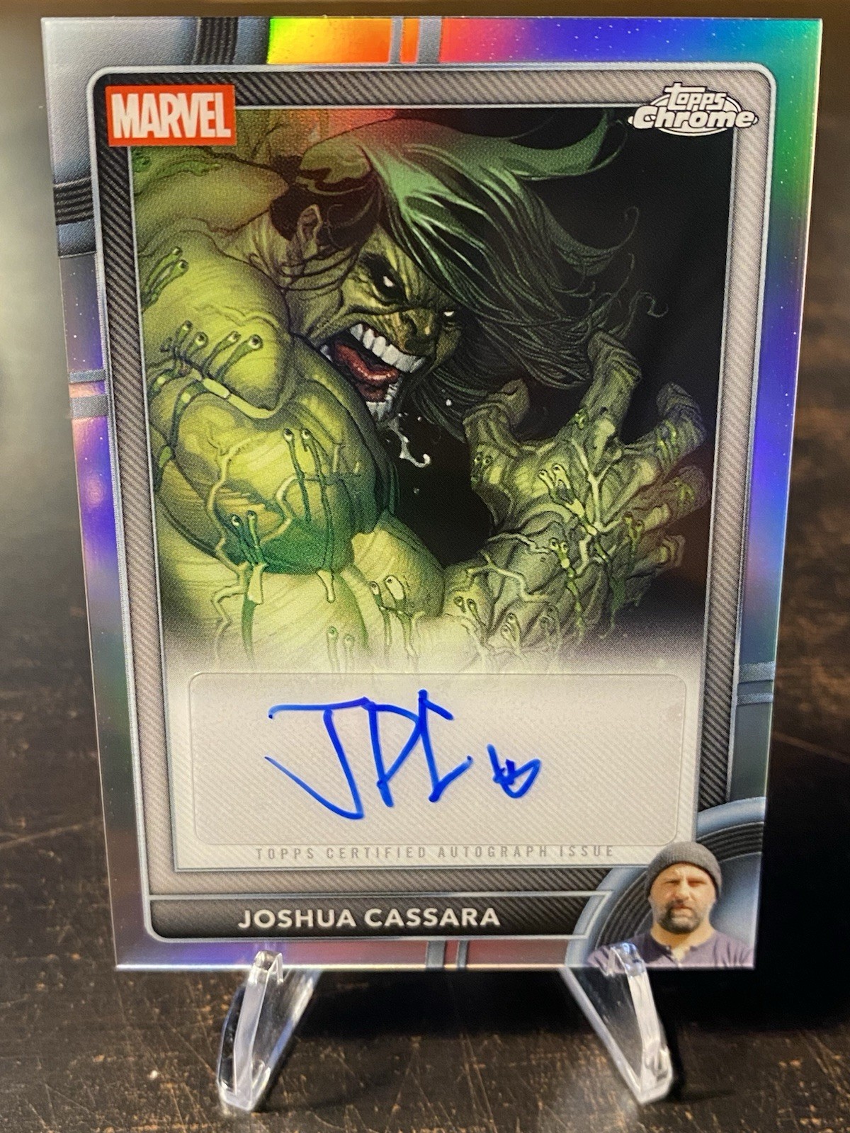 Topps 2026 Chrome Marvel Hulk Blood Hunt #1 AA-JA Auto Joshua Cassara, NM+ Topps 2026 Chrome Marvel Hulk Blood Hunt #1 AA-JA Auto Joshua Cassara, NM+