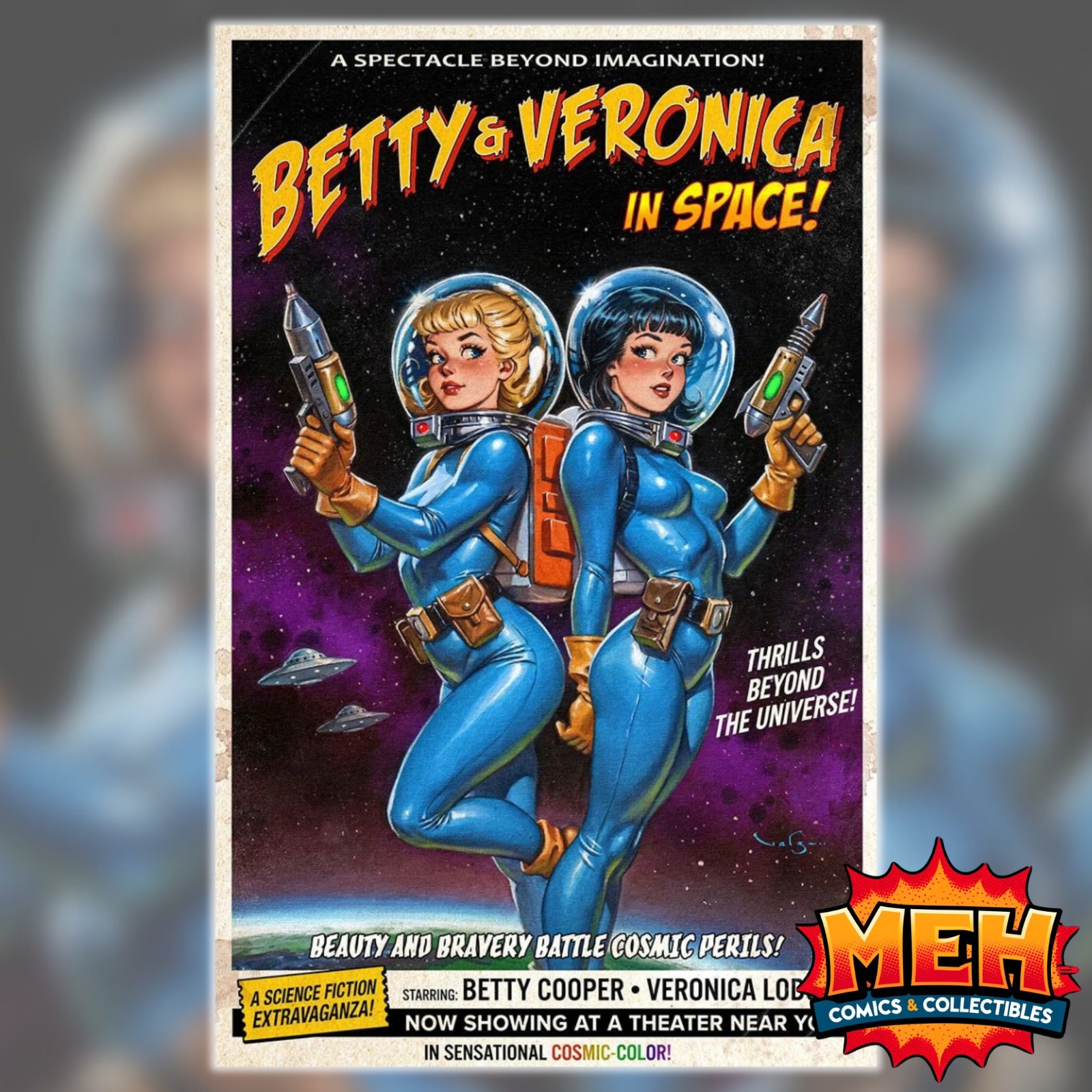 Archie's Movie Mania #1 - Carlos Valenzuela - Betty & Veronica in Space Ltd 250 Archie's Movie Mania #1 - Carlos Valenzuela - Betty & Veronica in Space Ltd 250