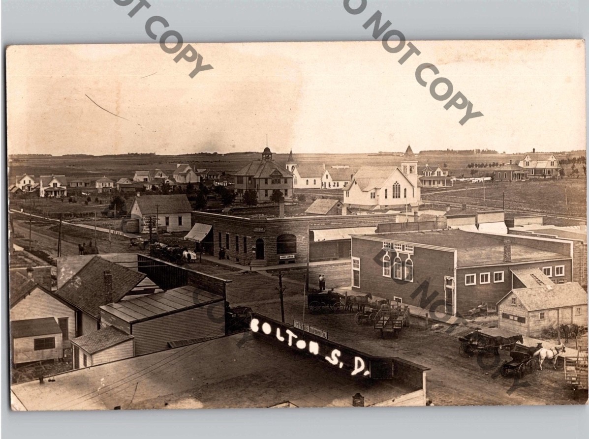 c1912 Birds Eye View Of COLTON South Dakota SD Minnehaha County RPPC Real Photo c1912 Birds Eye View Of COLTON South Dakota SD Minnehaha County RPPC Real Photo