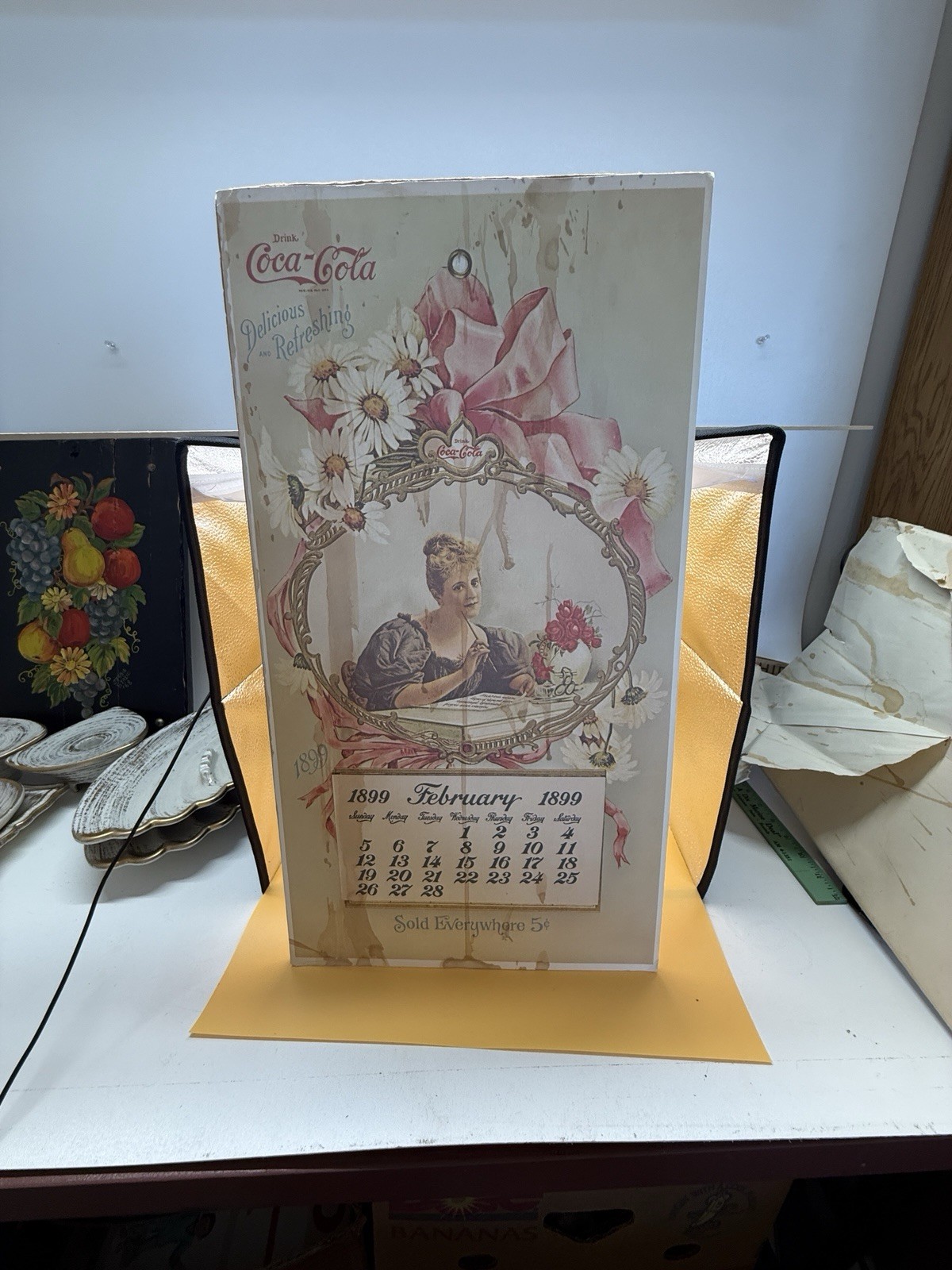 Vintage 1973 Coca-Cola 1899 Calendar Reproduction Vintage 1973 Coca-Cola 1899 Calendar Reproduction