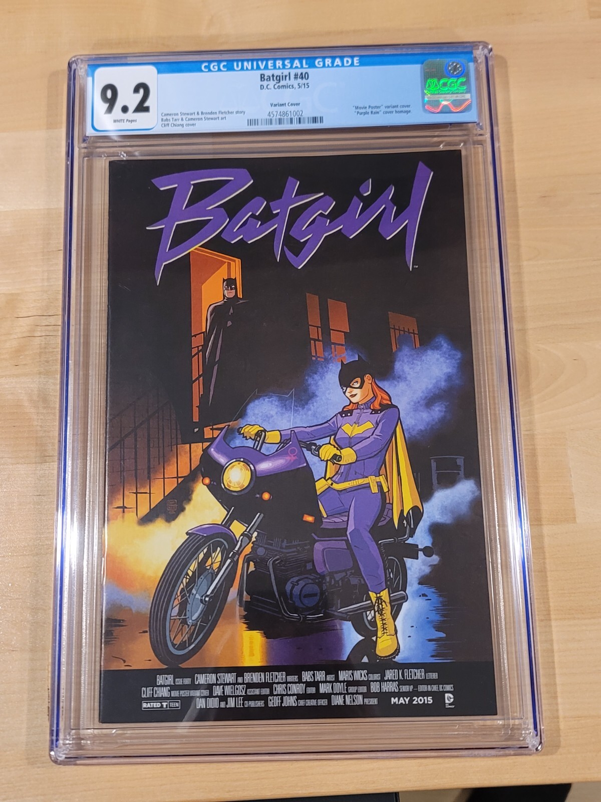 π Batgirl #40 CGC 9.2 β "Purple Rain" Movie Poster Variant π€ DC New 52 π Batgirl #40 CGC 9.2 β "Purple Rain" Movie Poster Variant π€ DC New 52