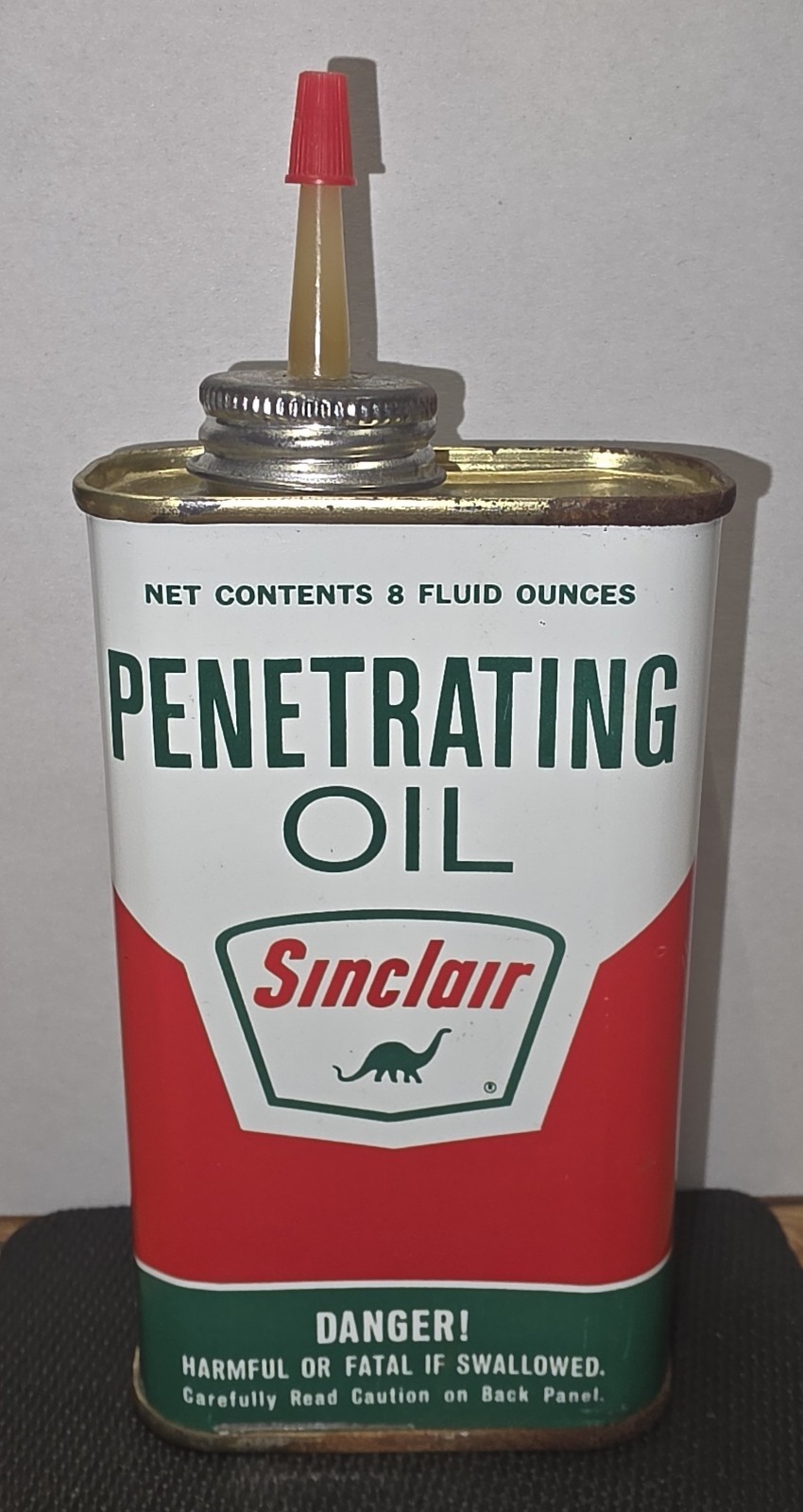 Vintage 50's-60's Sinclair Penetrating Oil Tin, Uncut/Full Nice Vintage 50's-60's Sinclair Penetrating Oil Tin, Uncut/Full Nice