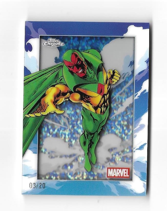 2025 Topps Chrome Marvel - Vision - Air Marvel SSP AM-5 Shadowbox 