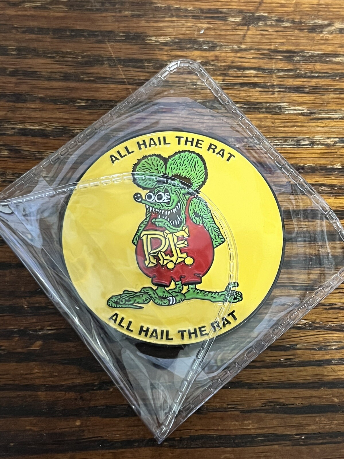 Stunning Brand New Rat Fink Challenge Coin "All Hail The Rat" Stunning Brand New Rat Fink Challenge Coin "All Hail The Rat"