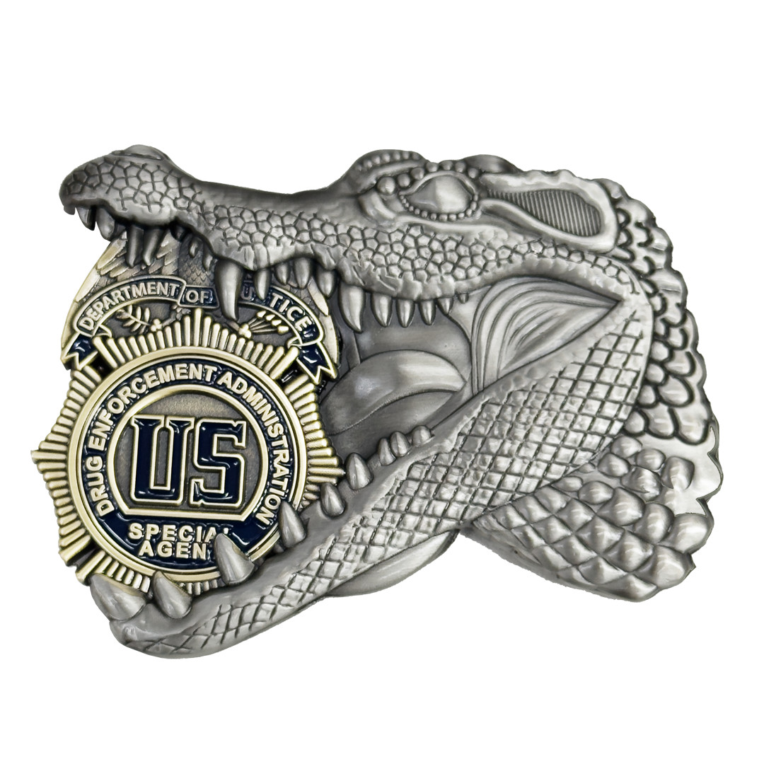 EL19-7 DEA Special Agent DOJ Challenge Coin Alligator Gator Drug Enforcement Age EL19-7 DEA Special Agent DOJ Challenge Coin Alligator Gator Drug Enforcement Age