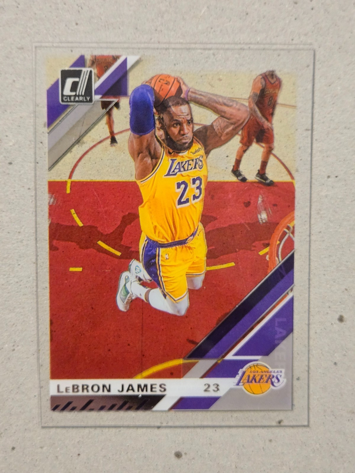 2019-20 PANINI DONRUSS CLEARLY ACETATE LEBRON JAMES CARD 20 DUNK N GO NUTS STYLE 2019-20 PANINI DONRUSS CLEARLY ACETATE LEBRON JAMES CARD 20 DUNK N GO NUTS STYLE