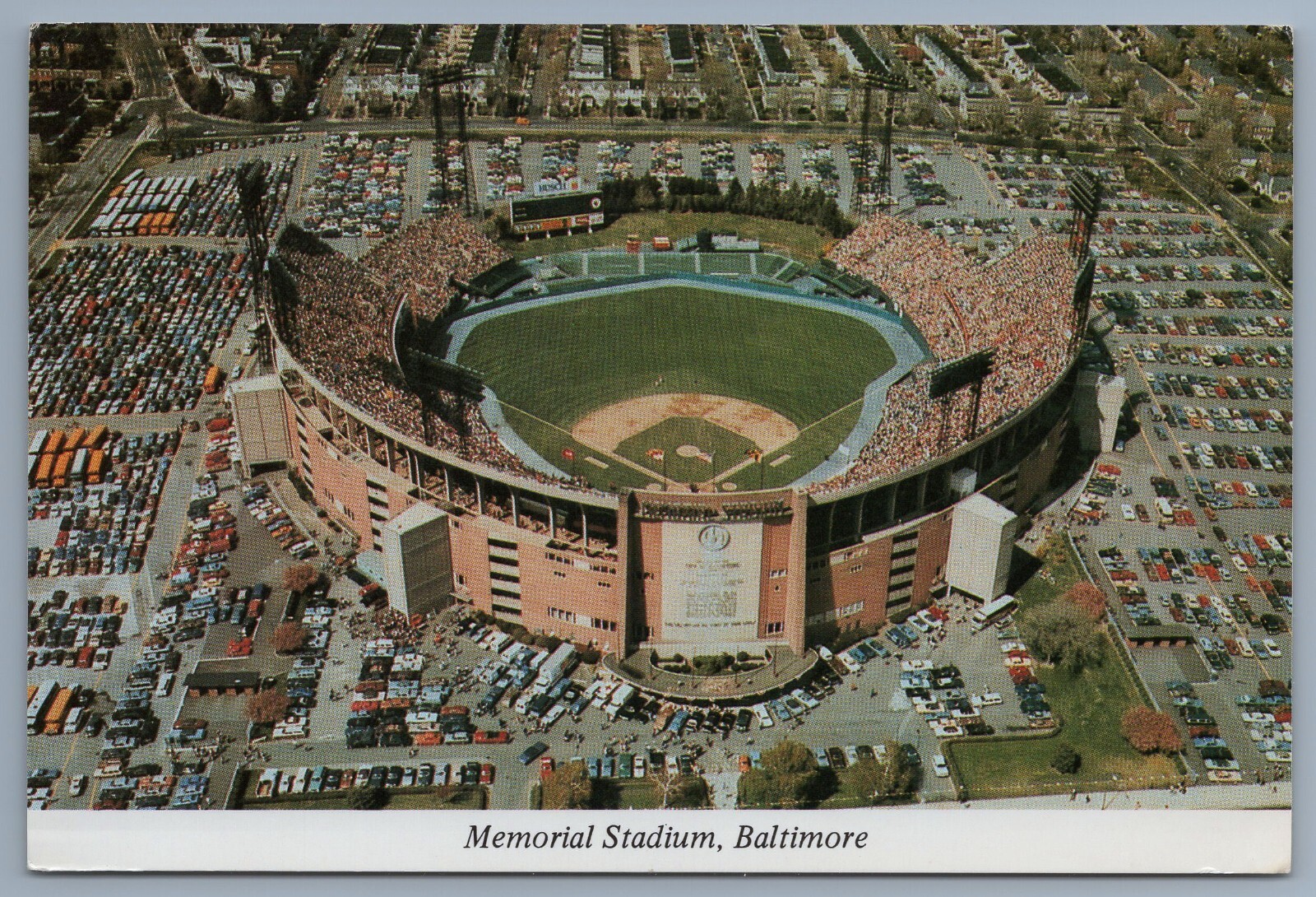 Extinct Ball Field Memorial Stadium 1970s Aerial View Baltimore MD ...