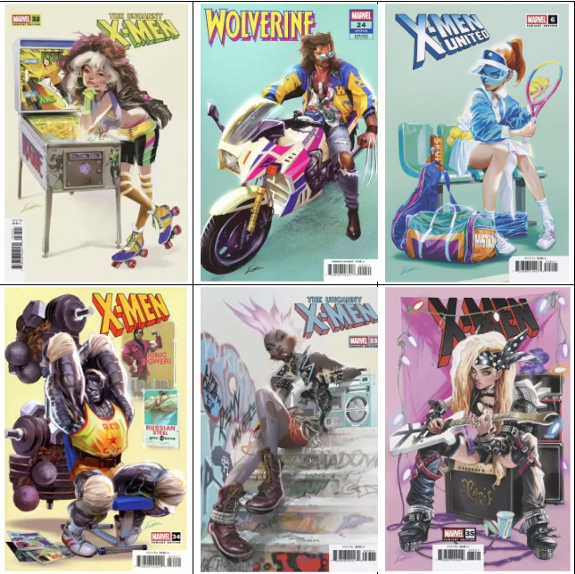 Uncanny X-Men Wolverine Alexander Lozano 80s Variant 6-Book Set Marvel 2026 Uncanny X-Men Wolverine Alexander Lozano 80s Variant 6-Book Set Marvel 2026