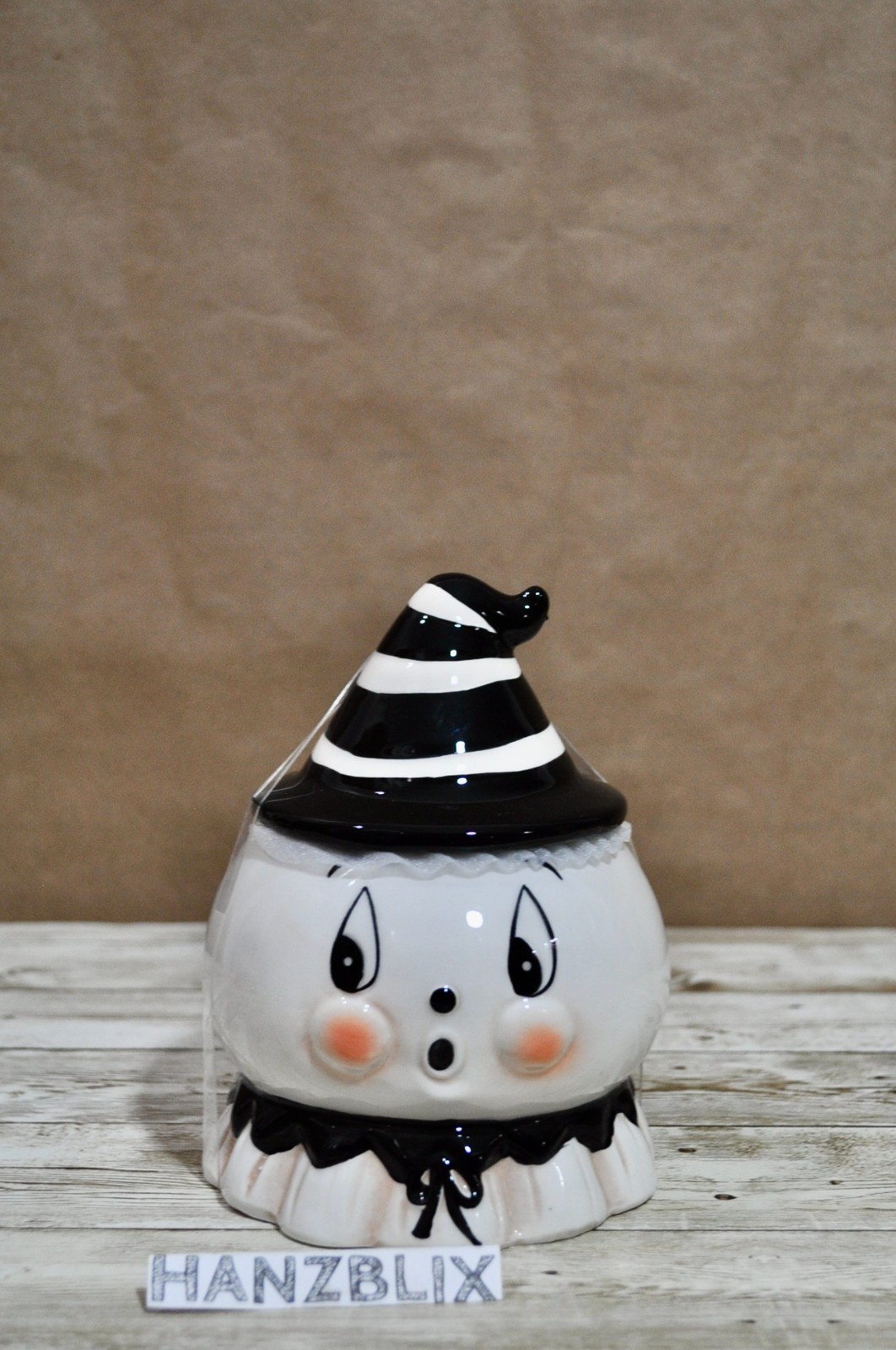 Johanna Parker Gust the Ghost Figural Canister Small 5.5" Halloween NEW 2026 Johanna Parker Gust the Ghost Figural Canister Small 5.5" Halloween NEW 2026