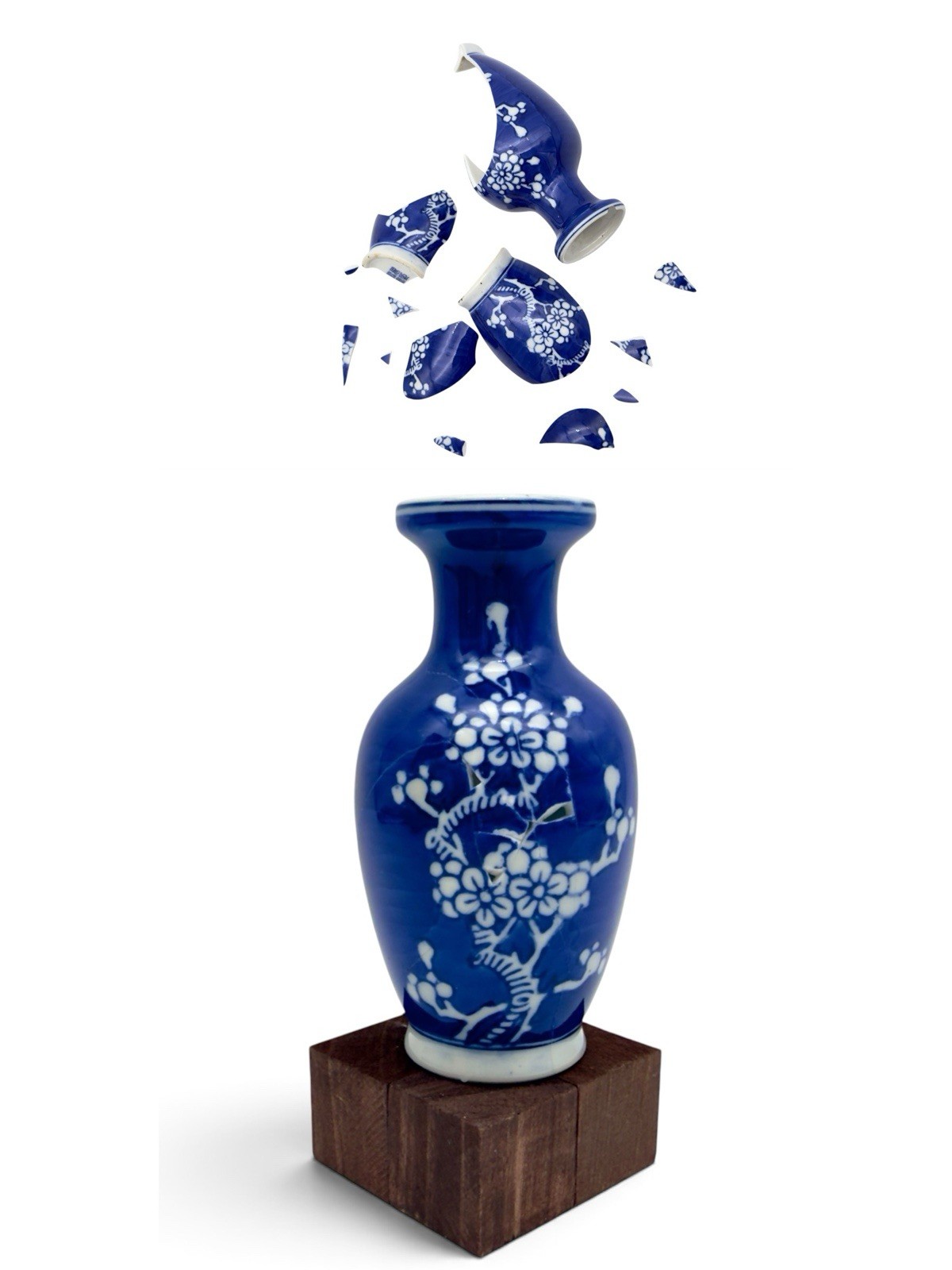 Kintsugi Vase Prunus Plum Blossom Mini Gold Crack Art Personal Growth Gift Kintsugi Vase Prunus Plum Blossom Mini Gold Crack Art Personal Growth Gift