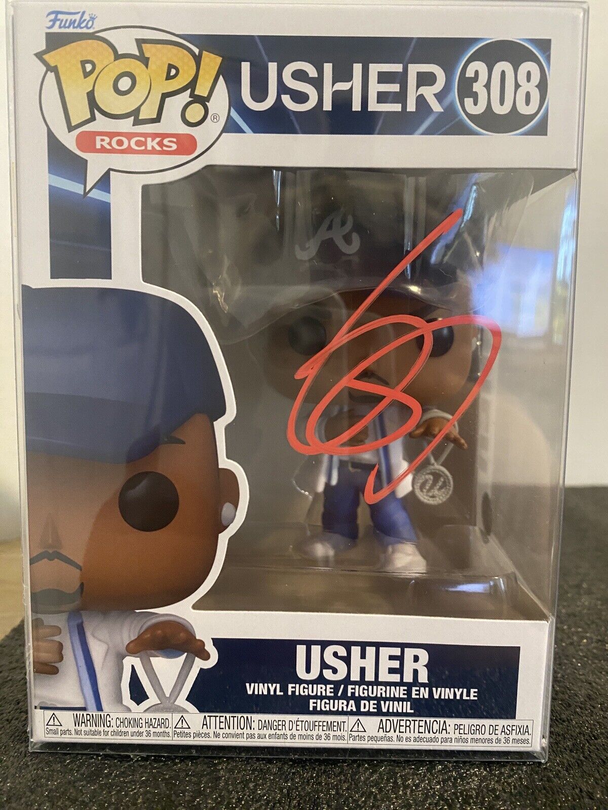 Usher Signed Autograph Funko Pop #308 COA Proof