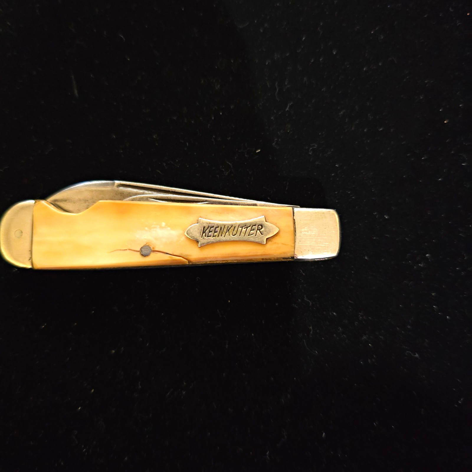 Vintage Keen Kutter K280 Pocket Knife 2-Blade Bone Swell End Jack As-Is Cracked Vintage Keen Kutter K280 Pocket Knife 2-Blade Bone Swell End Jack As-Is Cracked