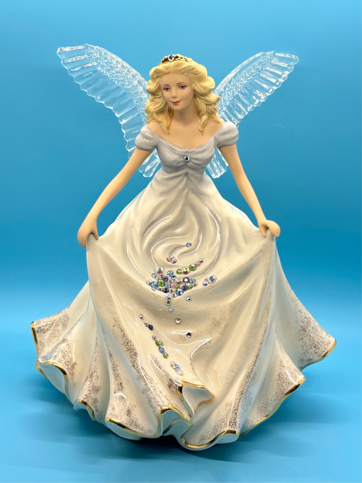 Lenox Jewels From Heaven Angel Figure w/ Crystal Wings – EUC Lenox Jewels From Heaven Angel Figure w/ Crystal Wings – EUC