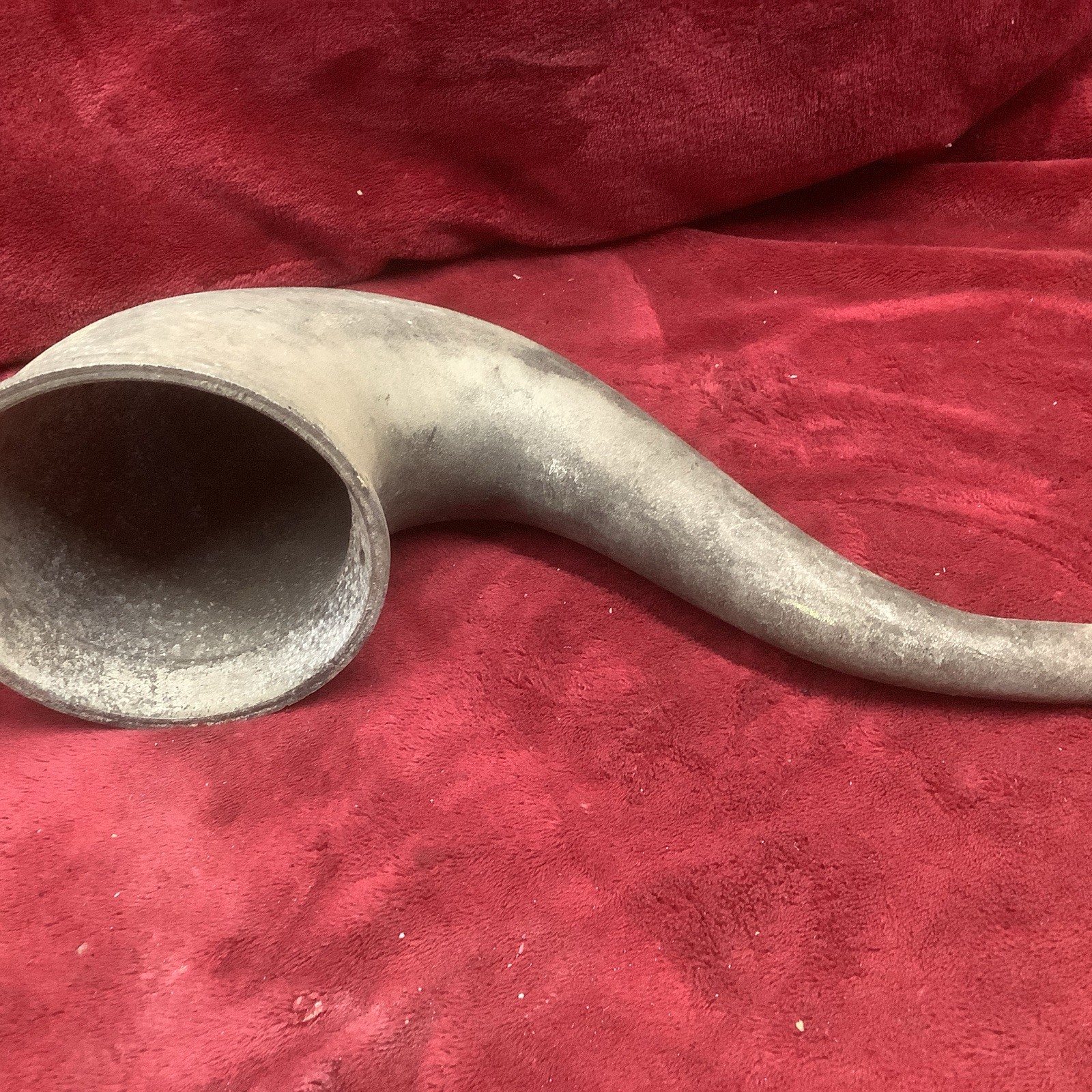Antique Metal Gooseneck Radio Horn Throat Nub on Bell Atwater Kent Music Master Antique Metal Gooseneck Radio Horn Throat Nub on Bell Atwater Kent Music Master