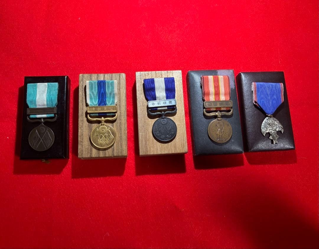 Japanese Military Medal Lot 5 Set WW1 WW2 Meiji Taisho Showa Campaign Badge JP