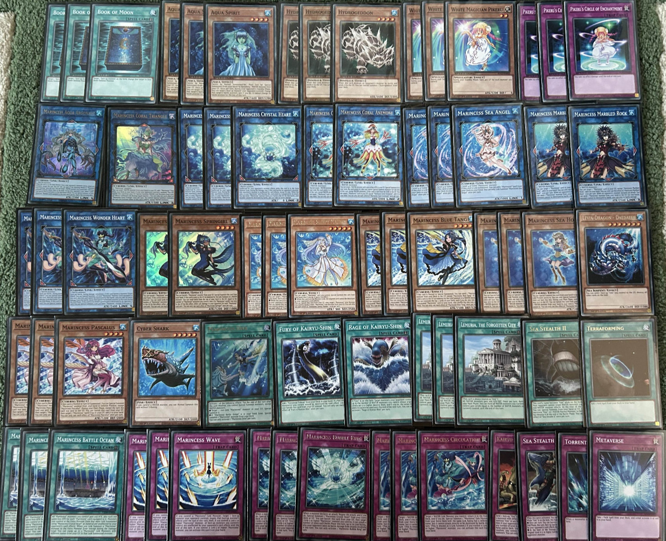 YuGiOh 70 Card Marincess Link Deck w/30 Extra &Side Marincess Dive Springirl Etc YuGiOh 70 Card Marincess Link Deck w/30 Extra &Side Marincess Dive Springirl Etc