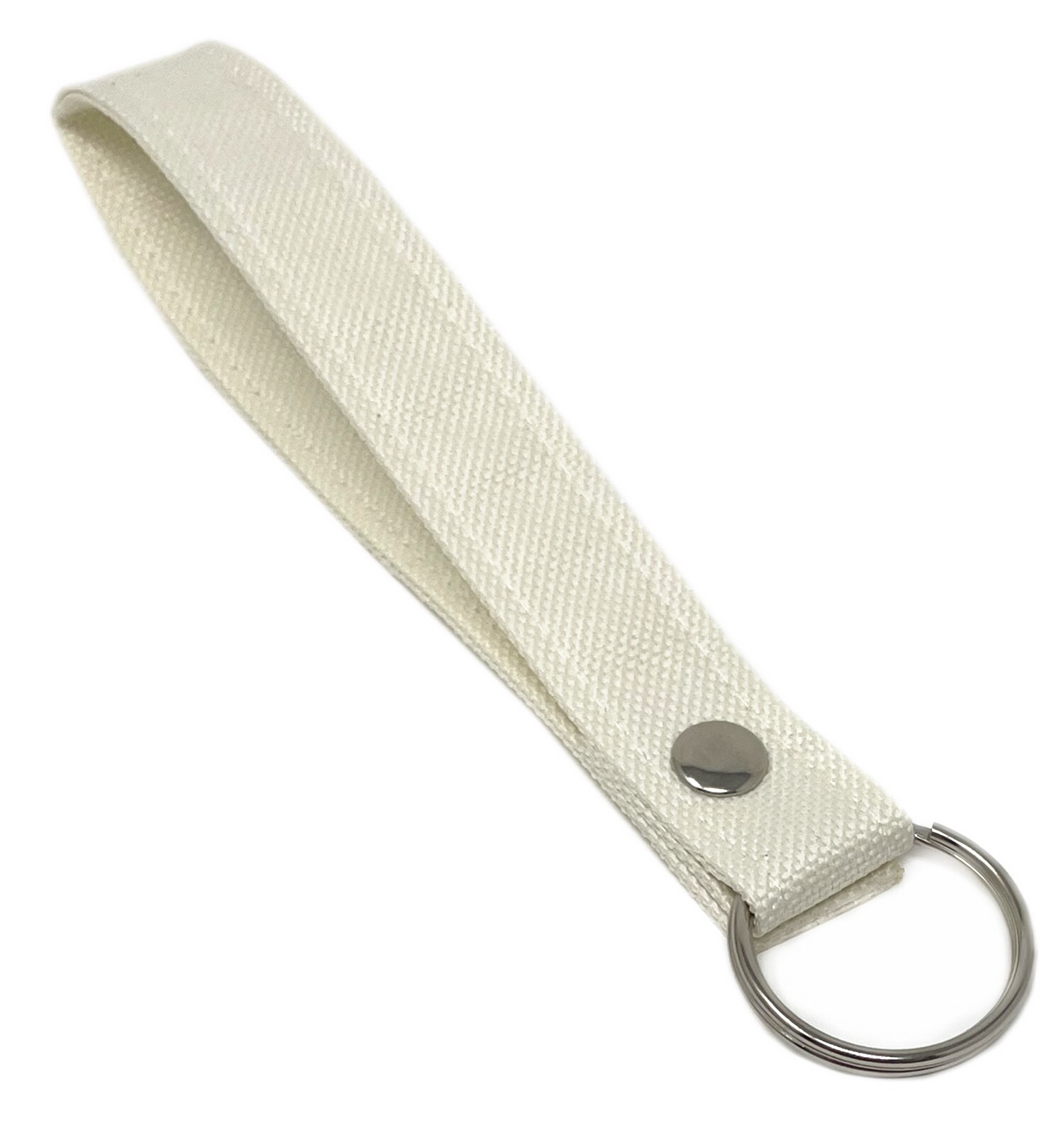 Solid Fabric with button Wristlet keychain key fob with key ring Solid Fabric with button Wristlet keychain key fob with key ring