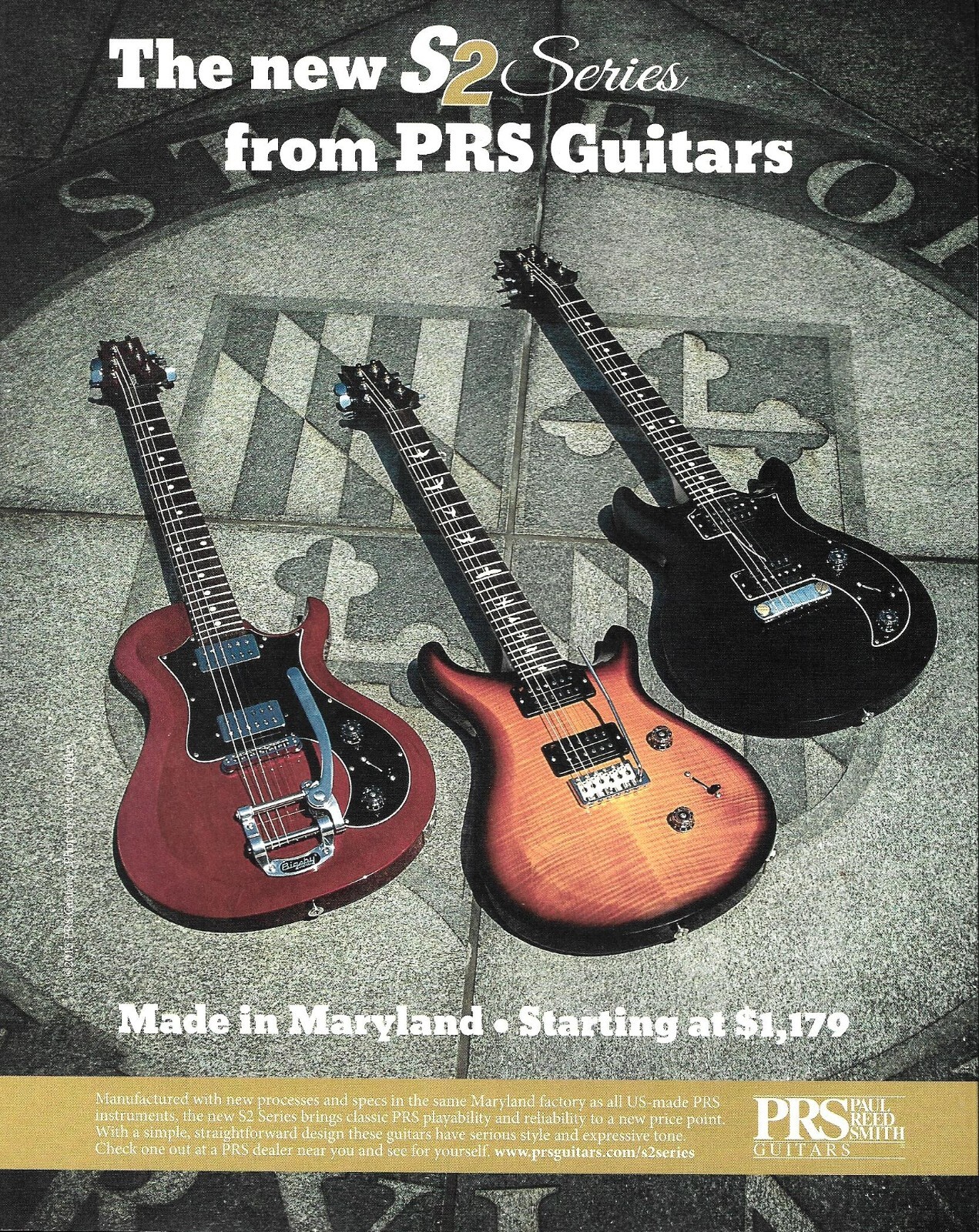 2013 PRS S2 Series guitars advertisement 8 x 11 guitar ad print 2013 PRS S2 Series guitars advertisement 8 x 11 guitar ad print