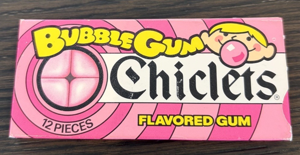 Vintage 1980’s BUBBLE GUM CHICLETS GUM Unopened New Old Stock Vintage 1980’s BUBBLE GUM CHICLETS GUM Unopened New Old Stock