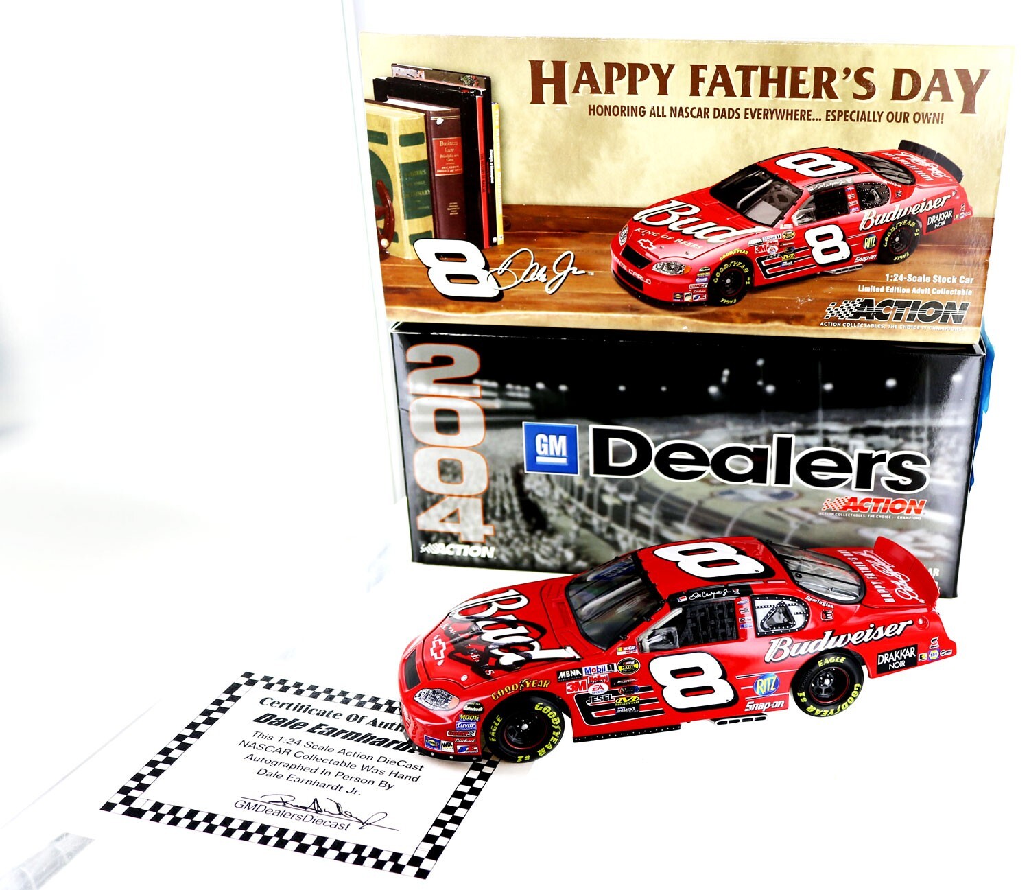 Dale Jr. #8 Dealers 2004 Budweiser / Father's Day Monte Carlo 1/24th Scale Dale Jr. #8 Dealers 2004 Budweiser / Father's Day Monte Carlo 1/24th Scale