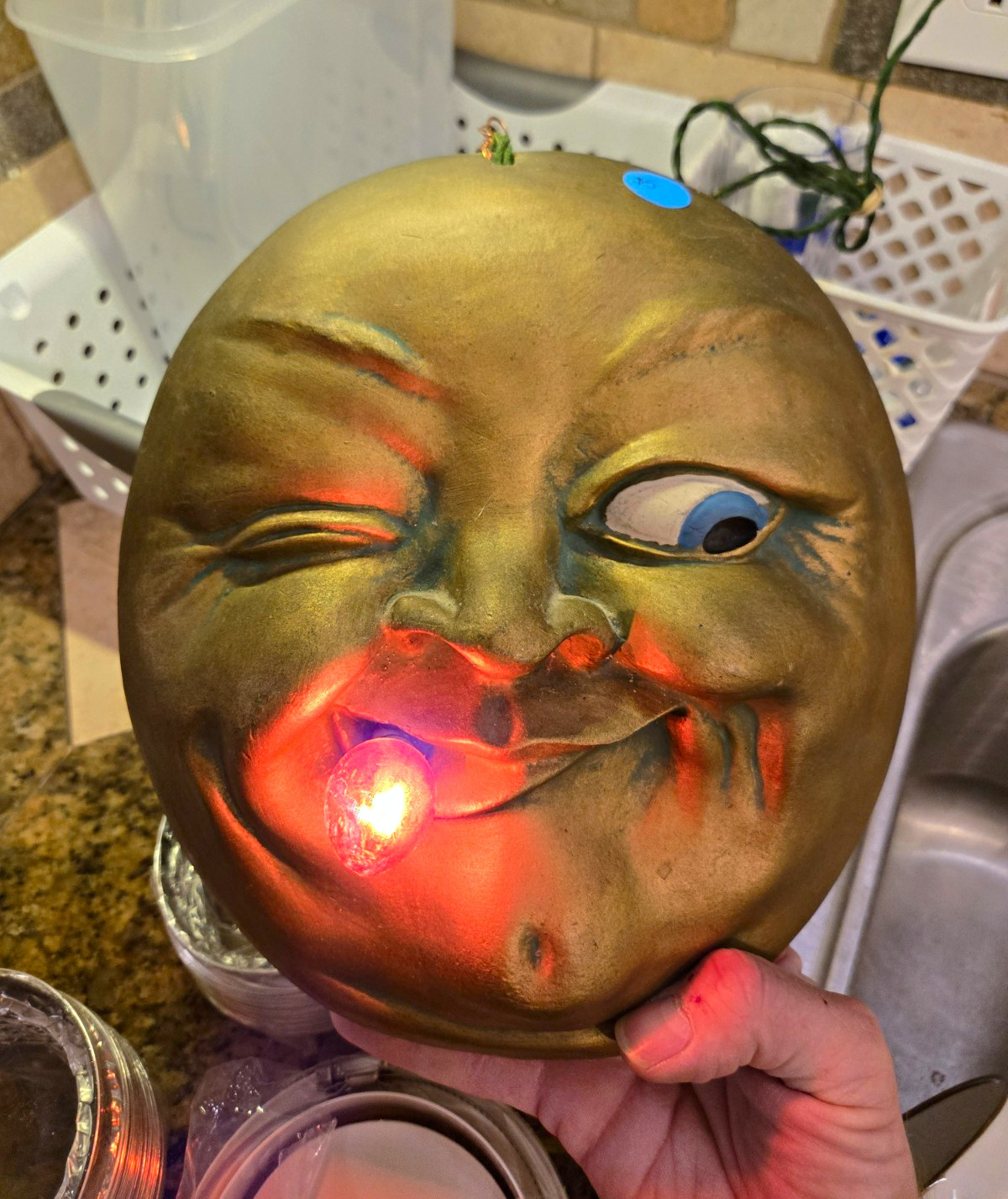 Vintage Admiration Cigars Gold Man In The Moon Wall Light Vintage Admiration Cigars Gold Man In The Moon Wall Light