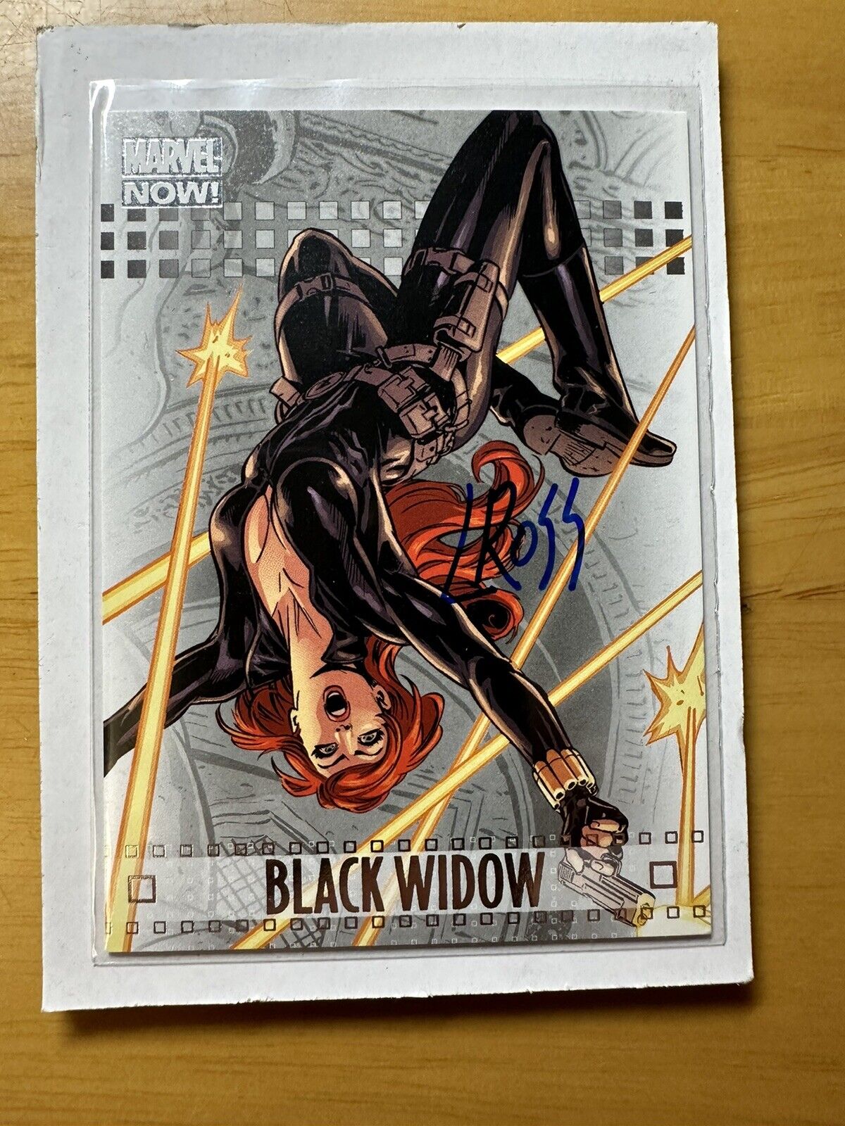 2013 Upper Deck Marvel Now Auto BLACK WIDOW Card # 22A Signed Ross Avengers