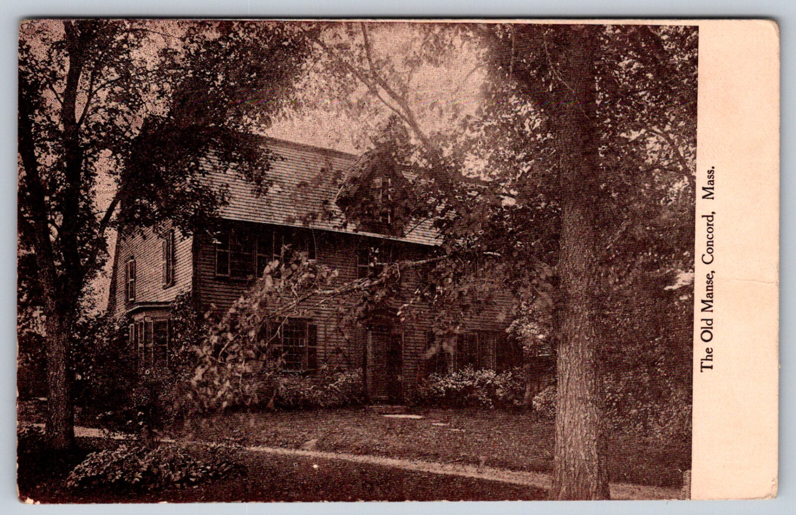 Vintage The Old Manse House in Concord Massachusetts circa 1900 RPPC Postcard Vintage The Old Manse House in Concord Massachusetts circa 1900 RPPC Postcard