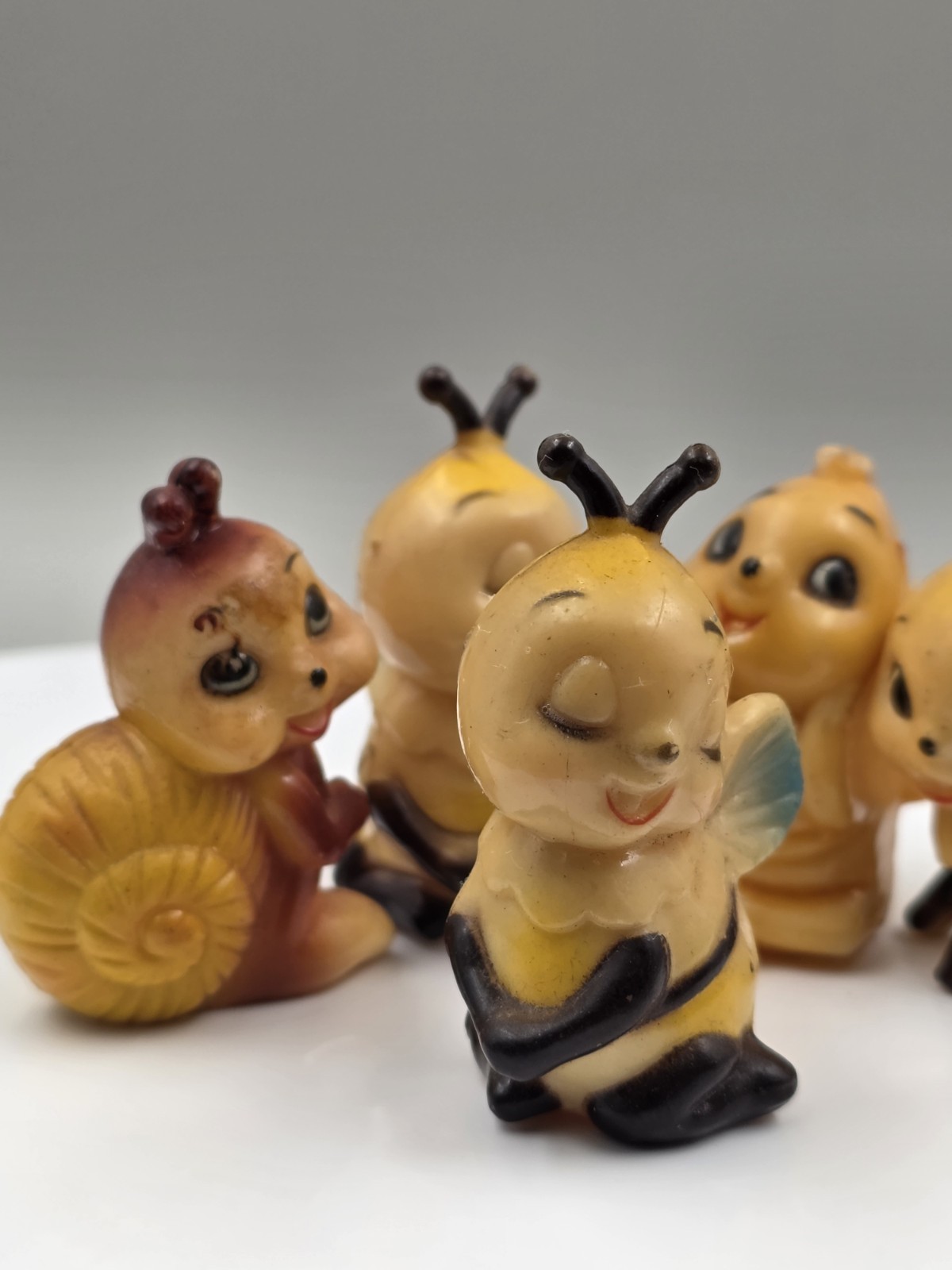 Vintage Josef Originals Style Bug Figurines Lot of 5 Bees Snail Miniatures Vintage Josef Originals Style Bug Figurines Lot of 5 Bees Snail Miniatures