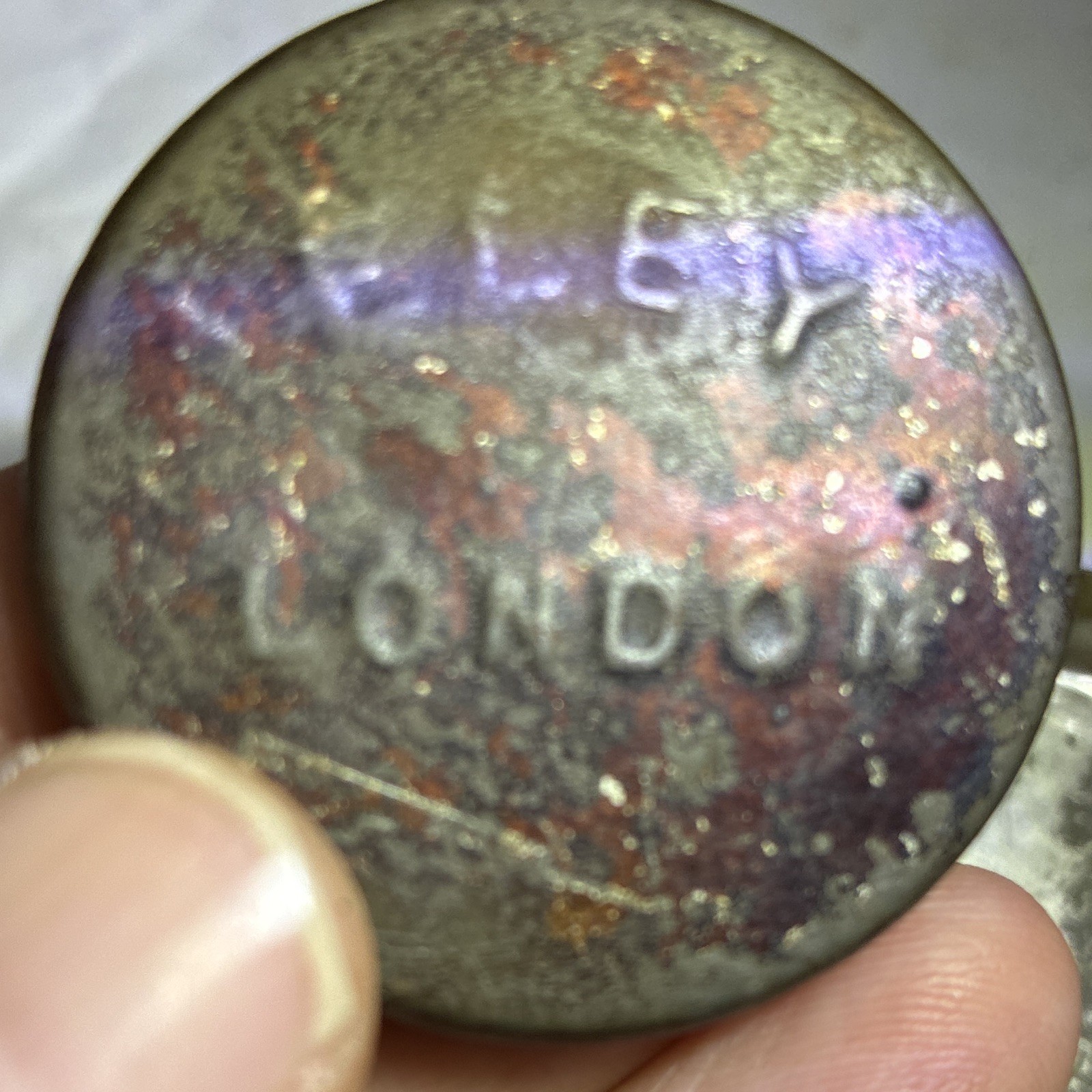  Civil War,Percussion Cap Tin LONDON ELEY*160+yrs old *Very Scarce*