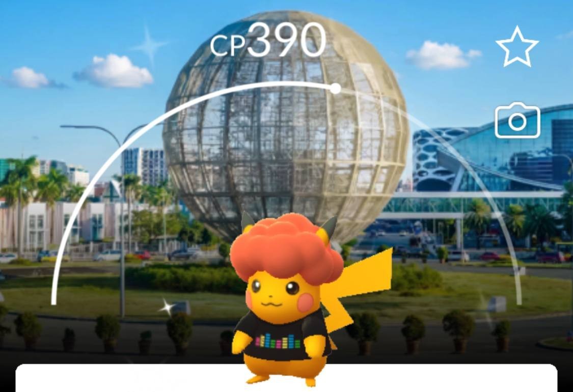 Shiny Pikachu Red Afro Manila PokeXciting Background - Pokemon Go
