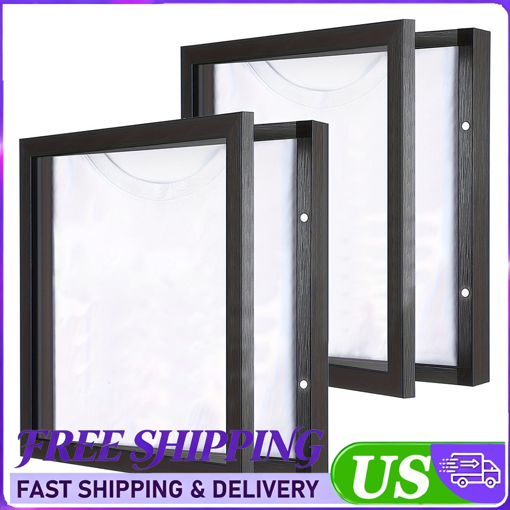 Wooden Jersey Display Case 14×18 Inch Black Shadow Box Frame Storage Box Wooden Jersey Display Case 14×18 Inch Black Shadow Box Frame Storage Box