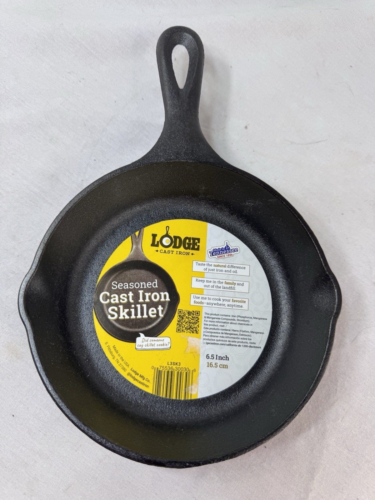 Vtg New Lodge 3SK Cast Iron Skillet 6 1/2" Frying Pan Skillet Seasoned USA #1 FS Vtg New Lodge 3SK Cast Iron Skillet 6 1/2" Frying Pan Skillet Seasoned USA #1 FS